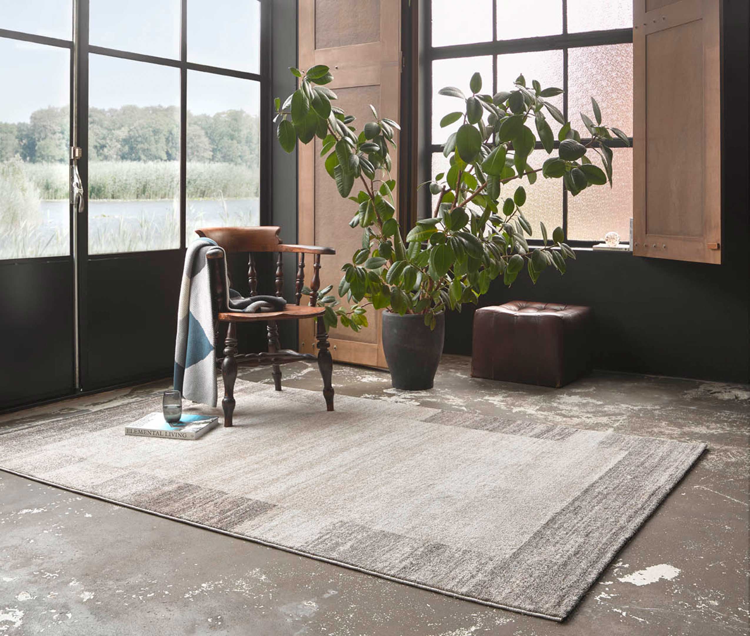 Teppich Beige Creme Kurzflor 