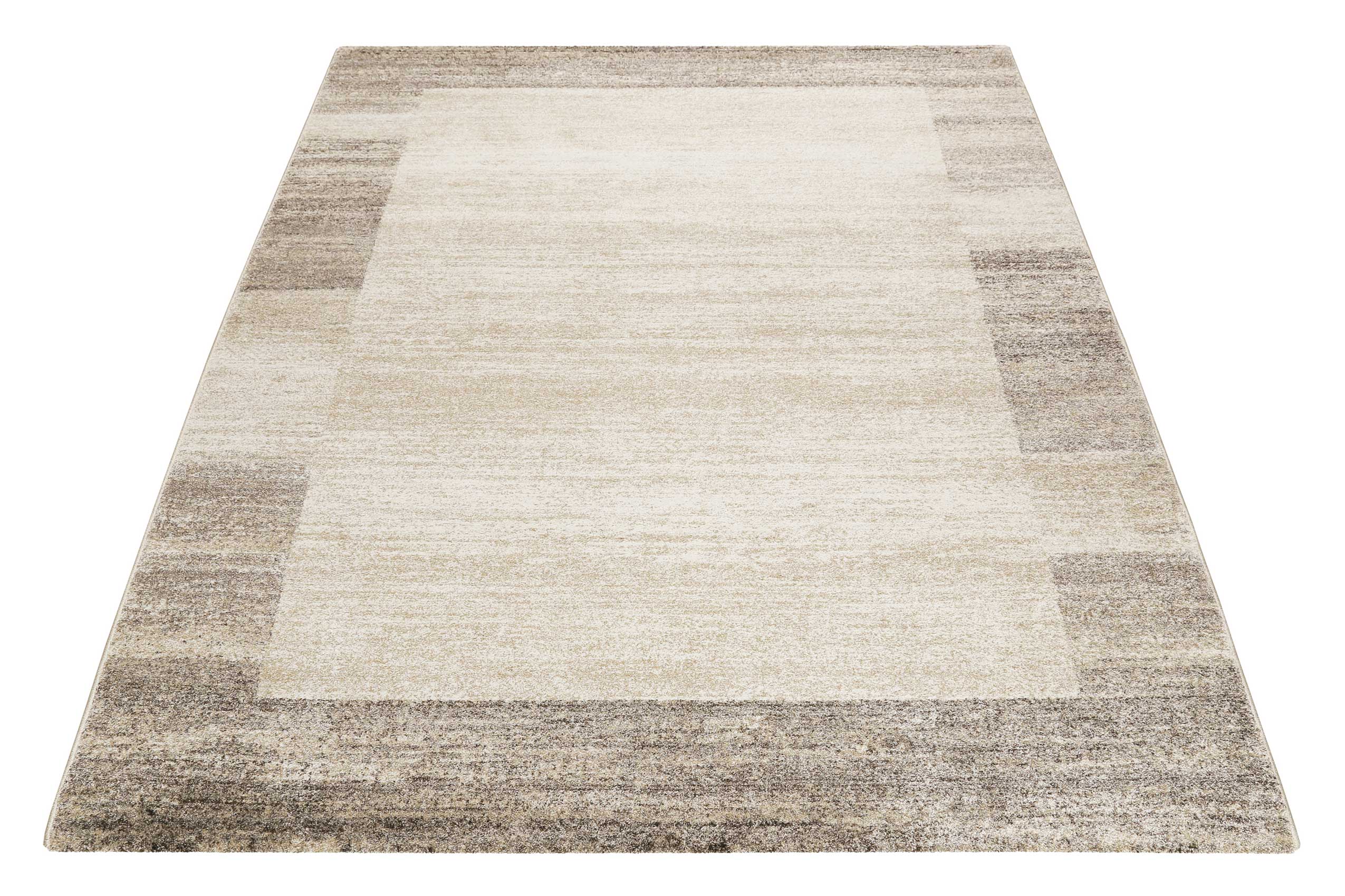 Teppich Beige Creme Kurzflor 