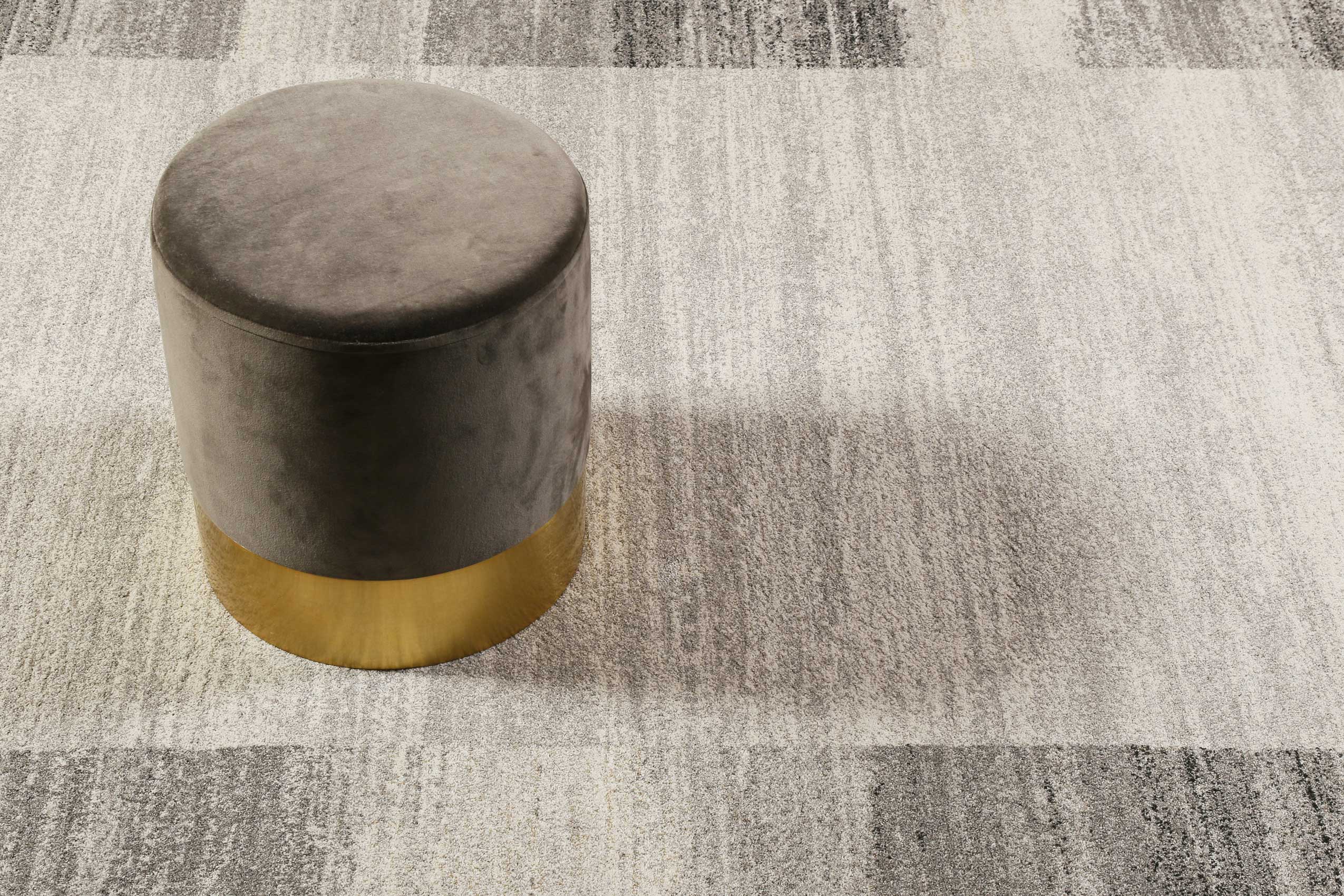 Teppich Grau Silber Kurzflor 