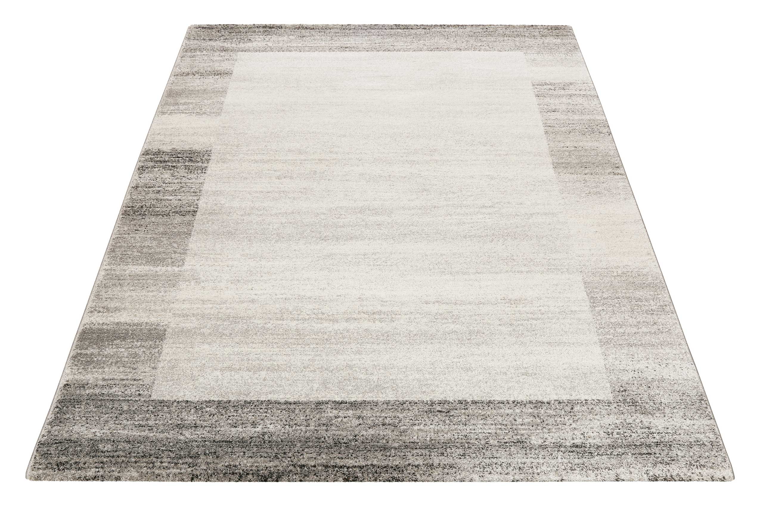 Teppich Grau Silber Kurzflor 