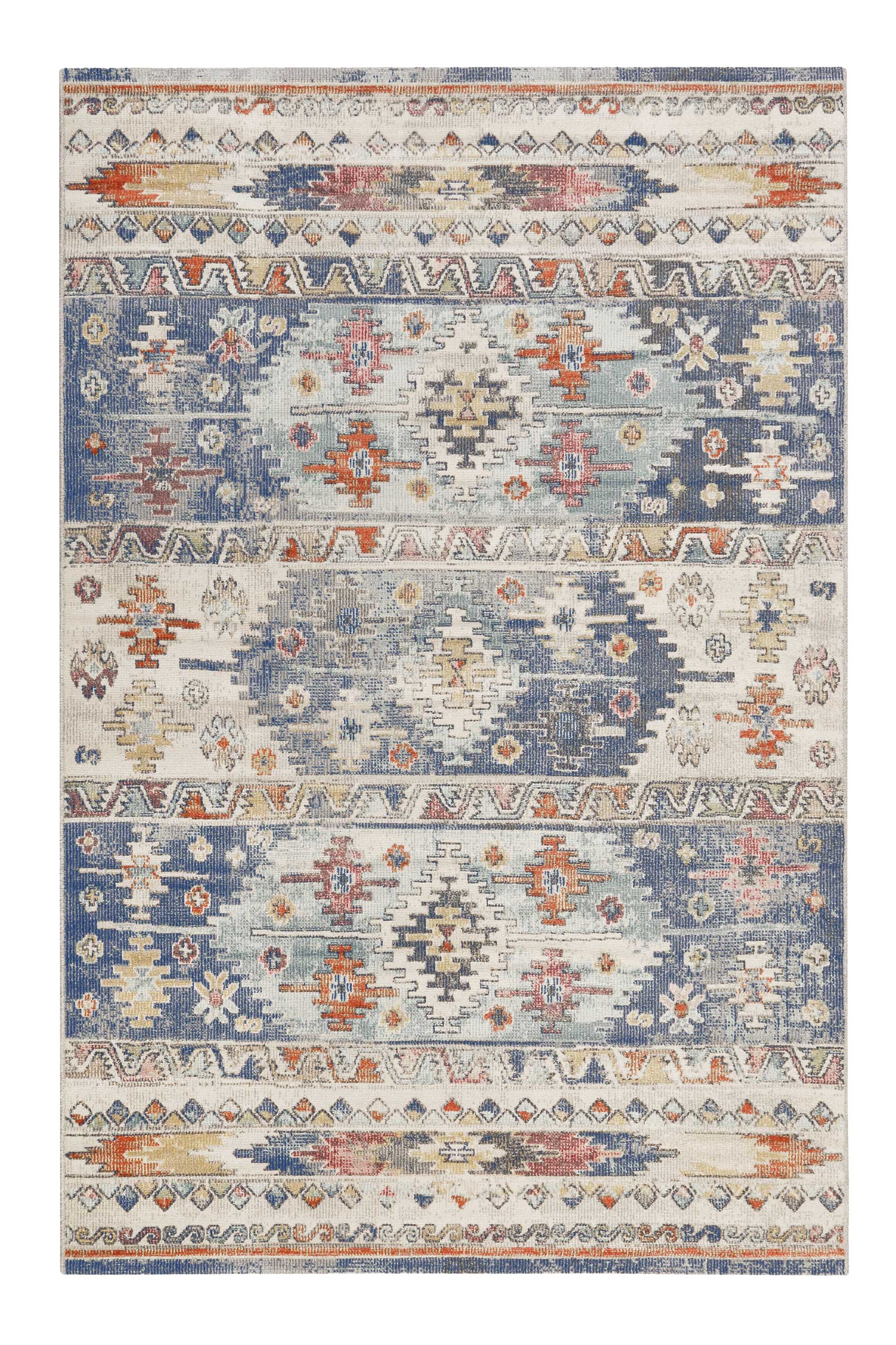 Teppich In & Outdoor Blau Bunt 