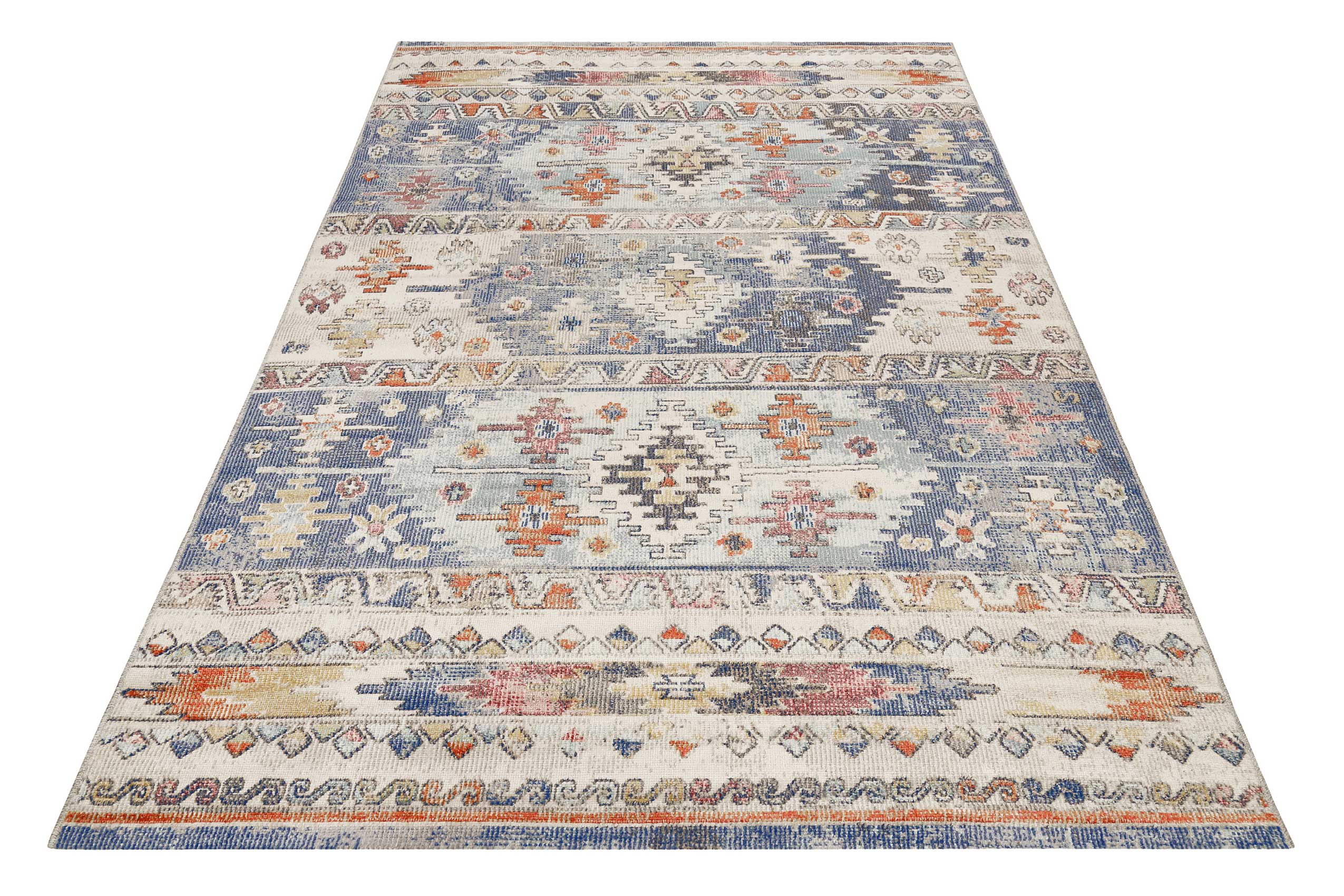 Teppich In & Outdoor Blau Bunt 