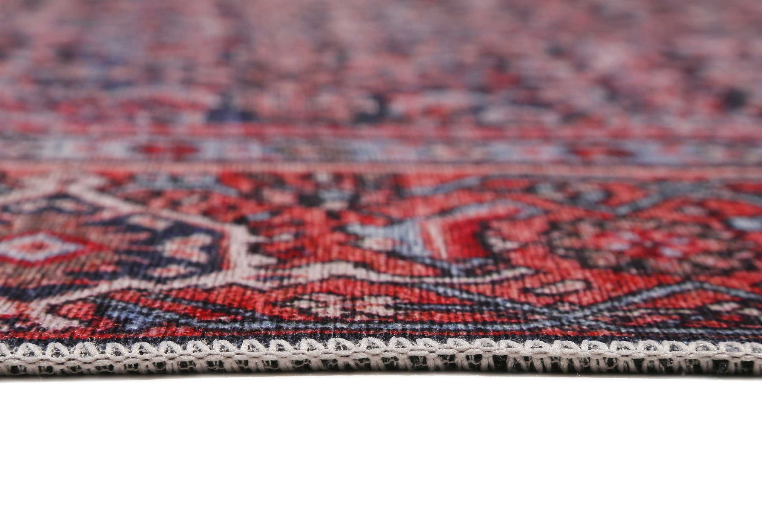 Vintage Teppich Rot Blau » Flashback « WECONhome - Ansicht 4