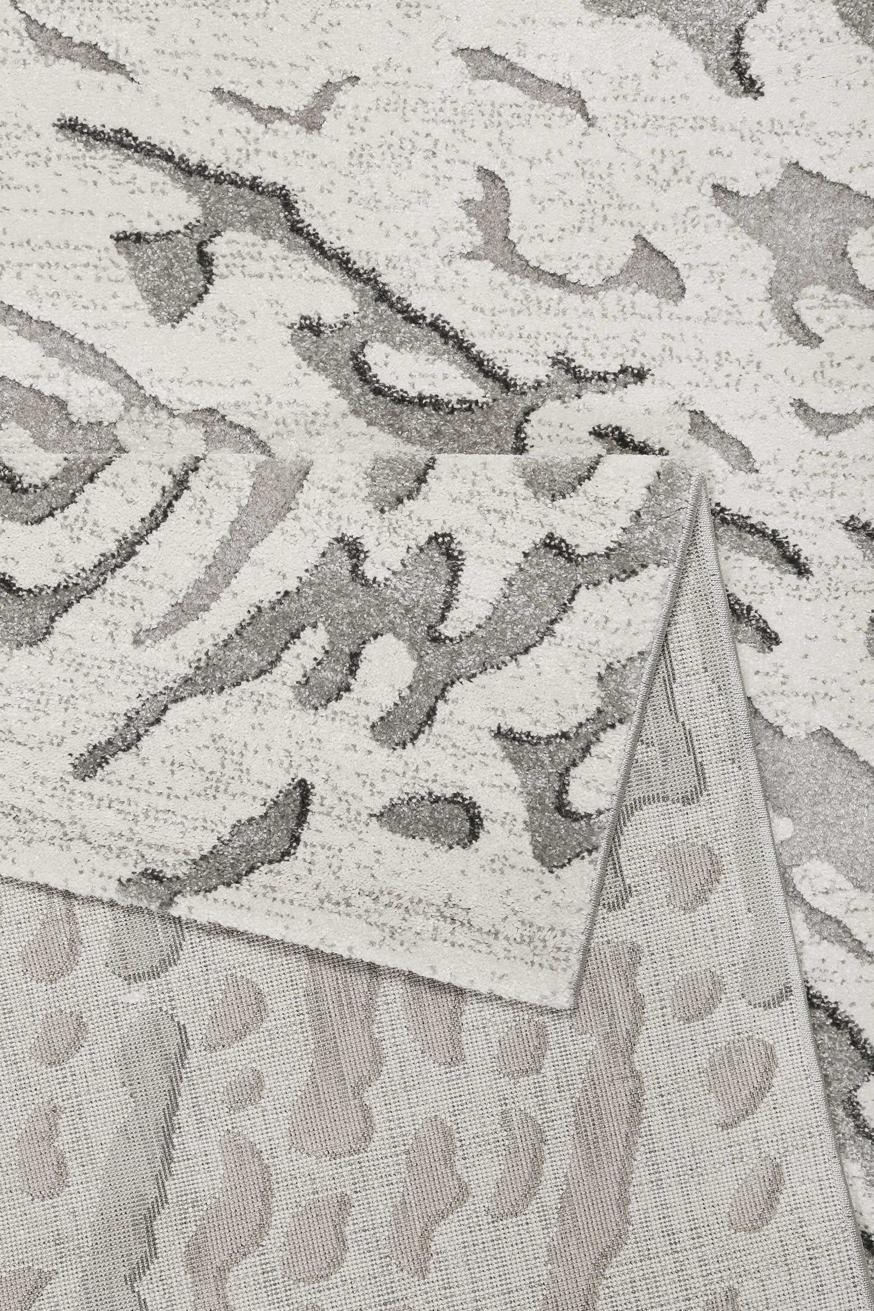 Teppich Grau Silber Kurzflor » Forest « WECONhome - Ansicht 3