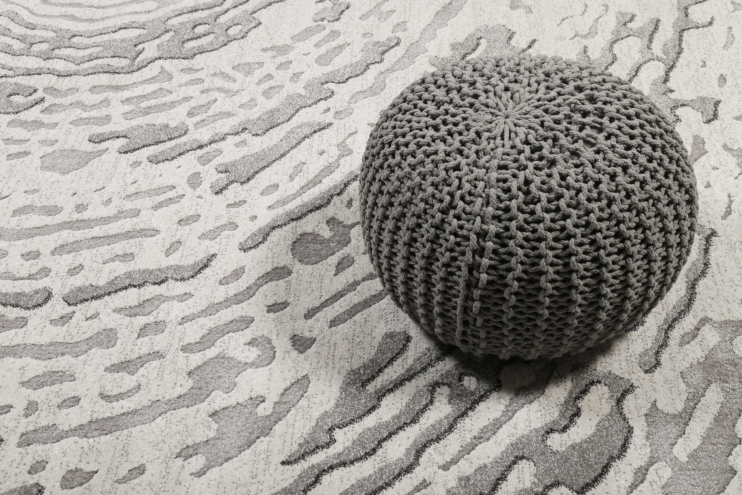 Teppich Grau Silber Kurzflor » Forest « WECONhome - Ansicht 6