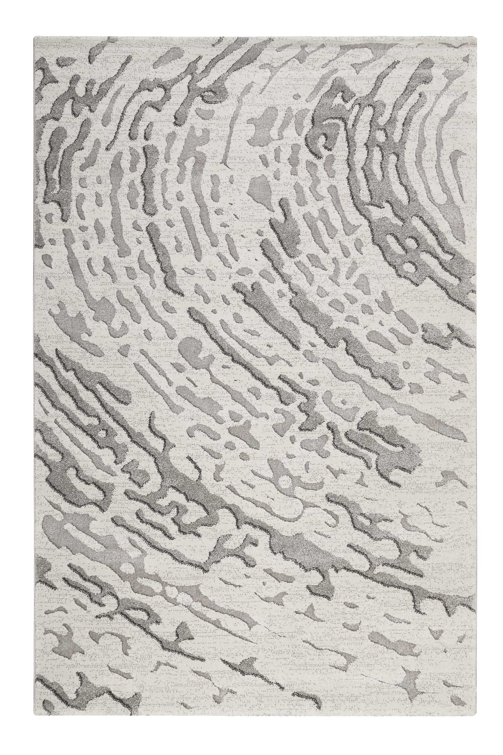 Teppich Grau Silber Kurzflor » Forest « WECONhome - Ansicht 1