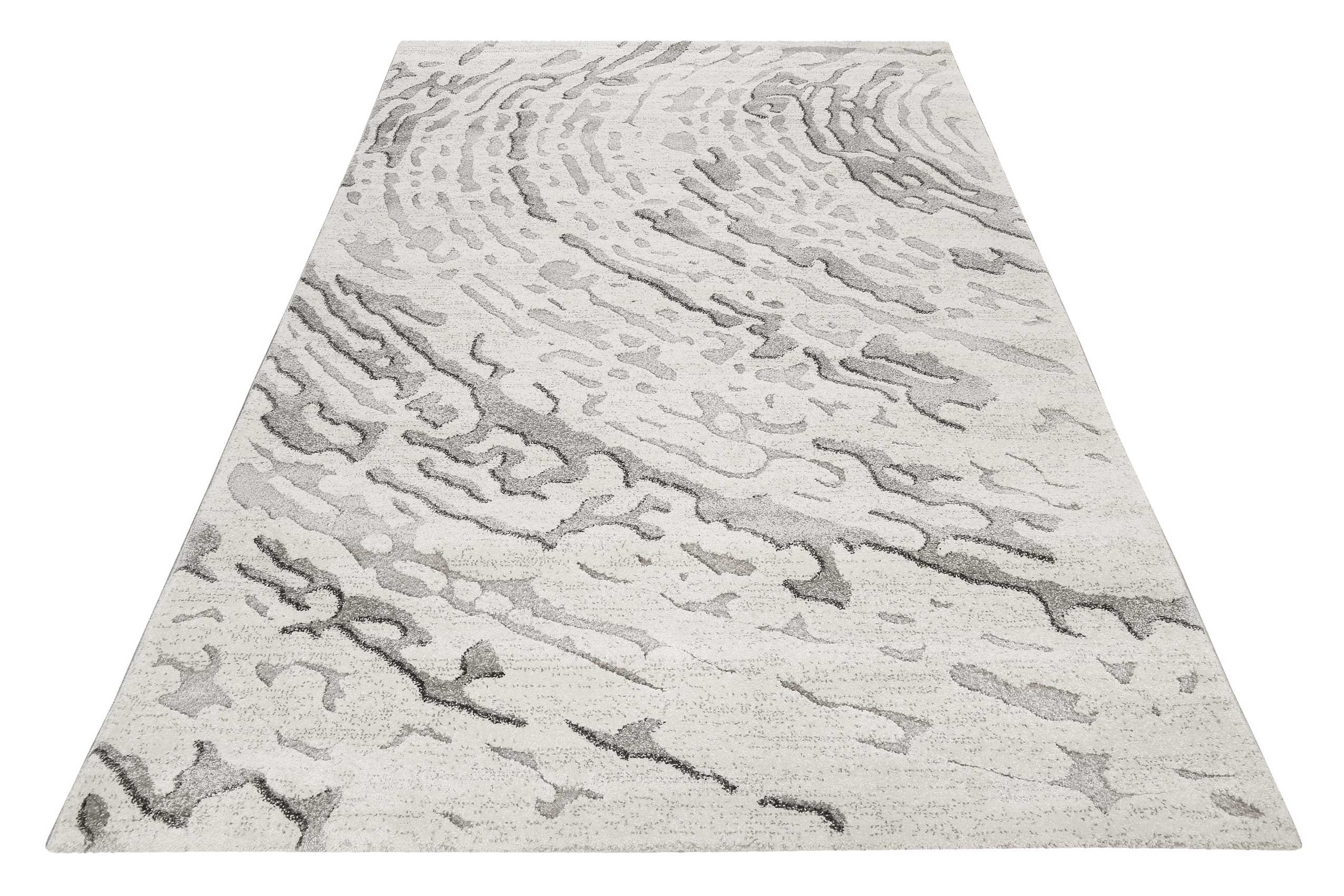 Teppich Grau Silber Kurzflor » Forest « WECONhome - Ansicht 2