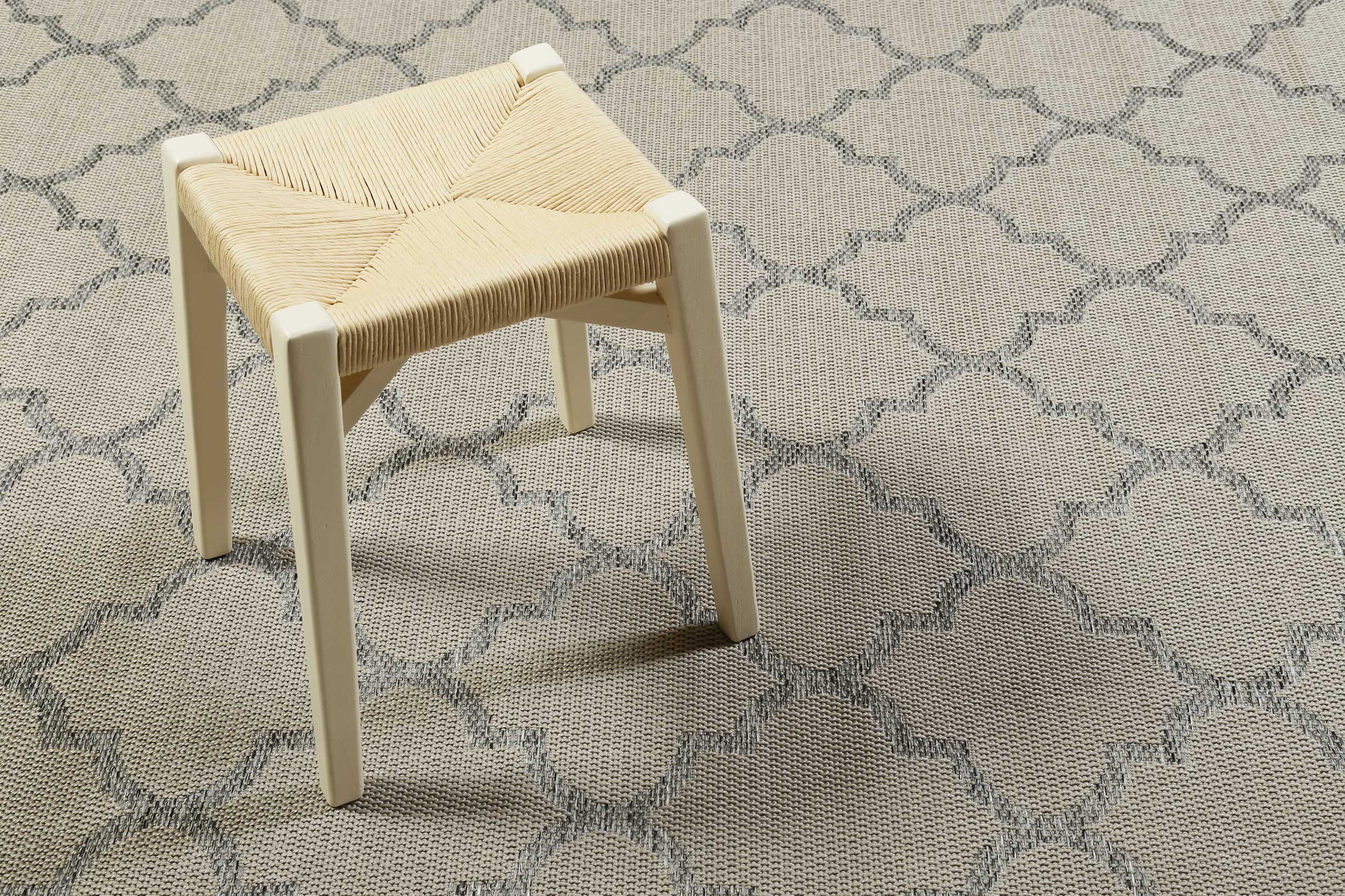 Outdoor Teppich Beige Grau 