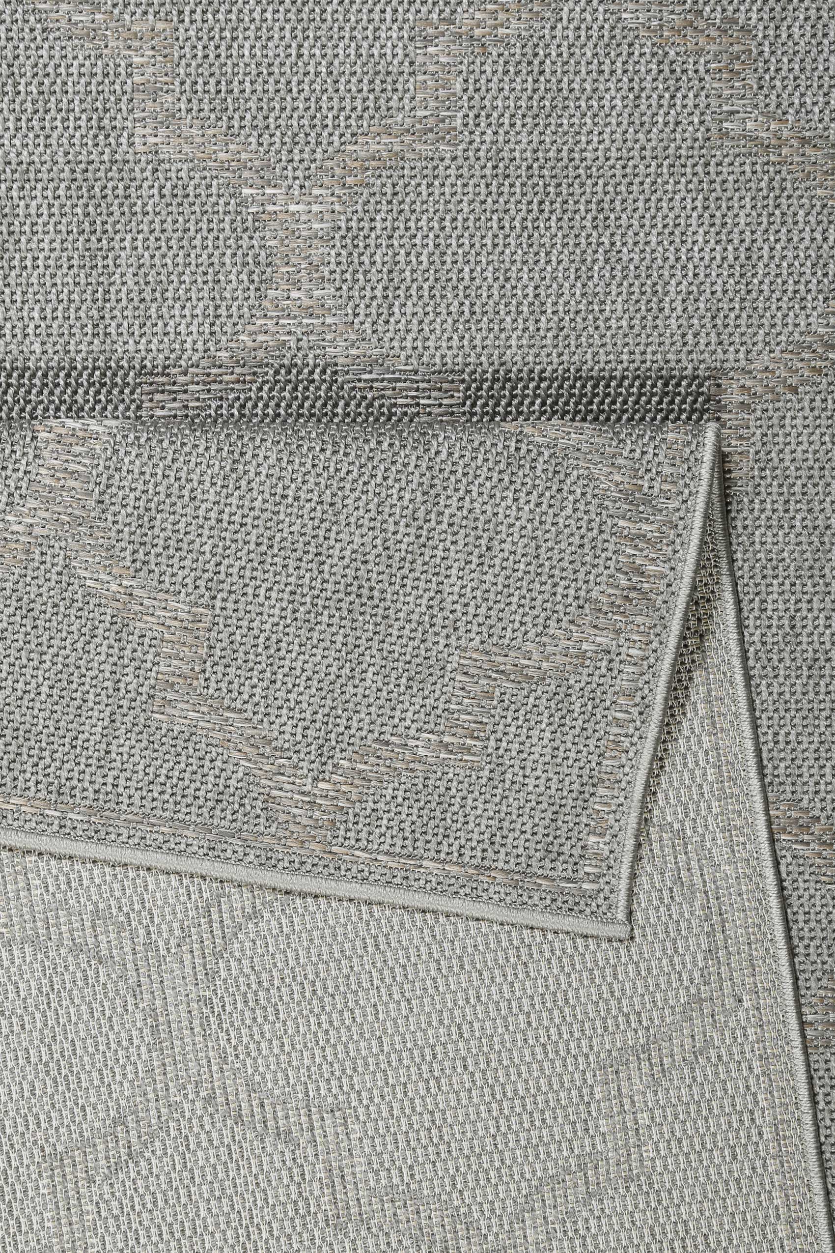 Outdoor Teppich Grau Silber 