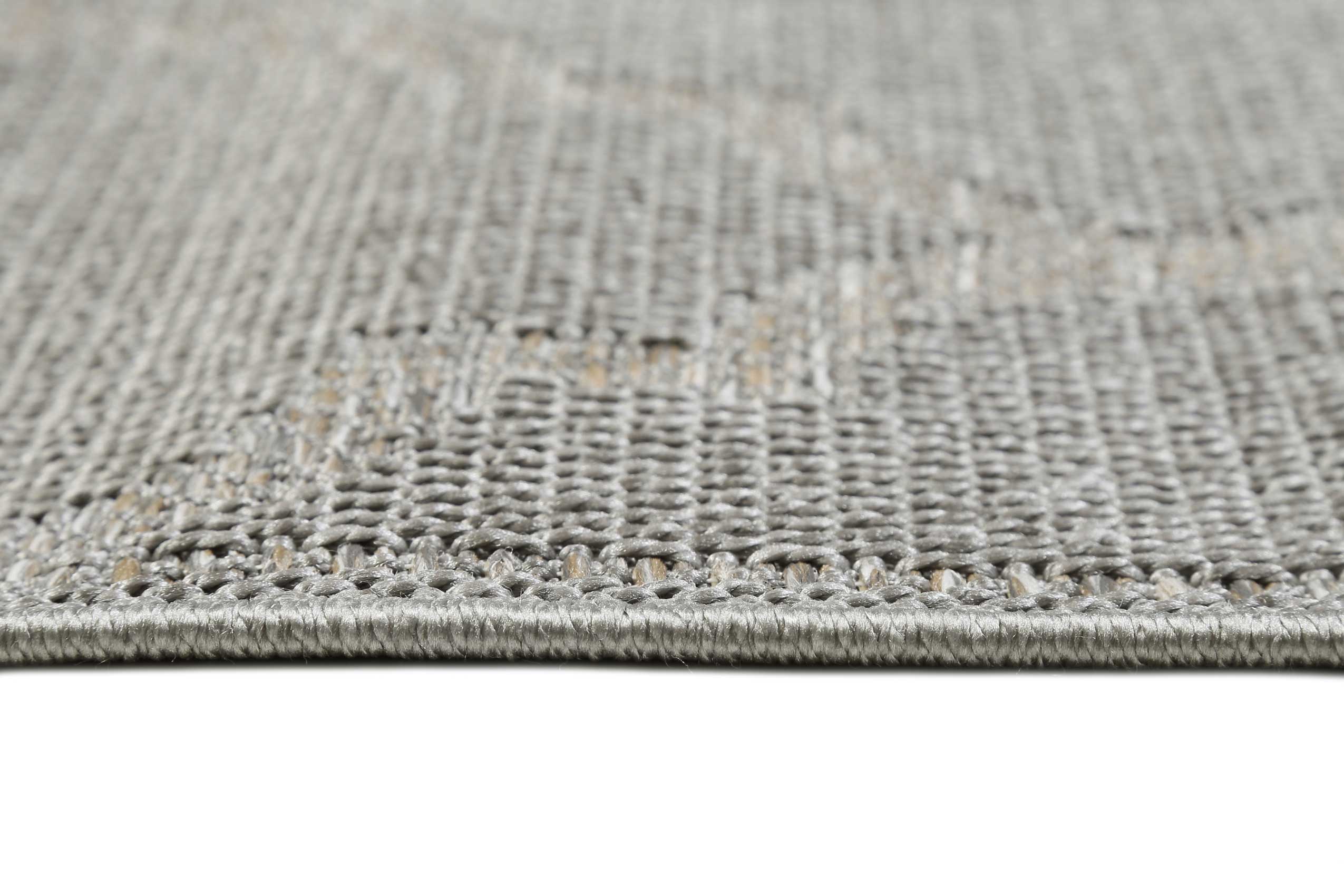Outdoor Teppich Grau Silber 