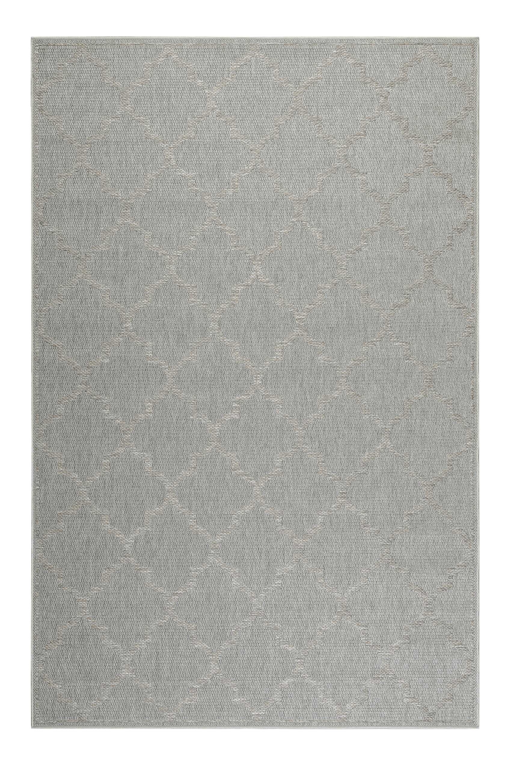 Outdoor Teppich Grau Silber 