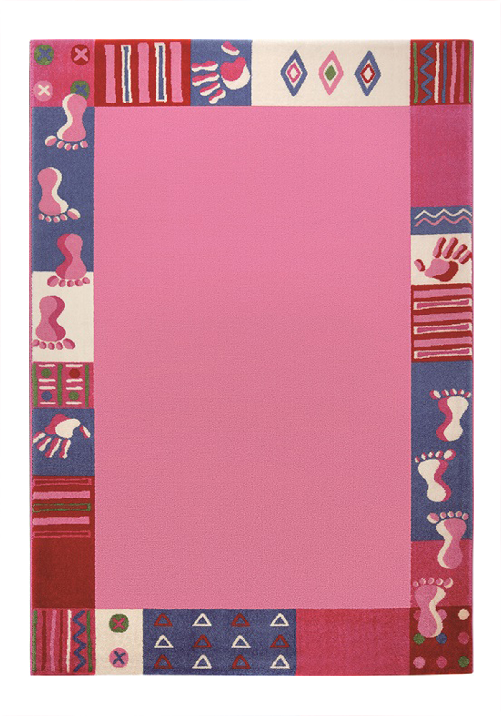 Kinderteppich Rosa Pink » Hand&Feet « WECONhome - Ansicht 1