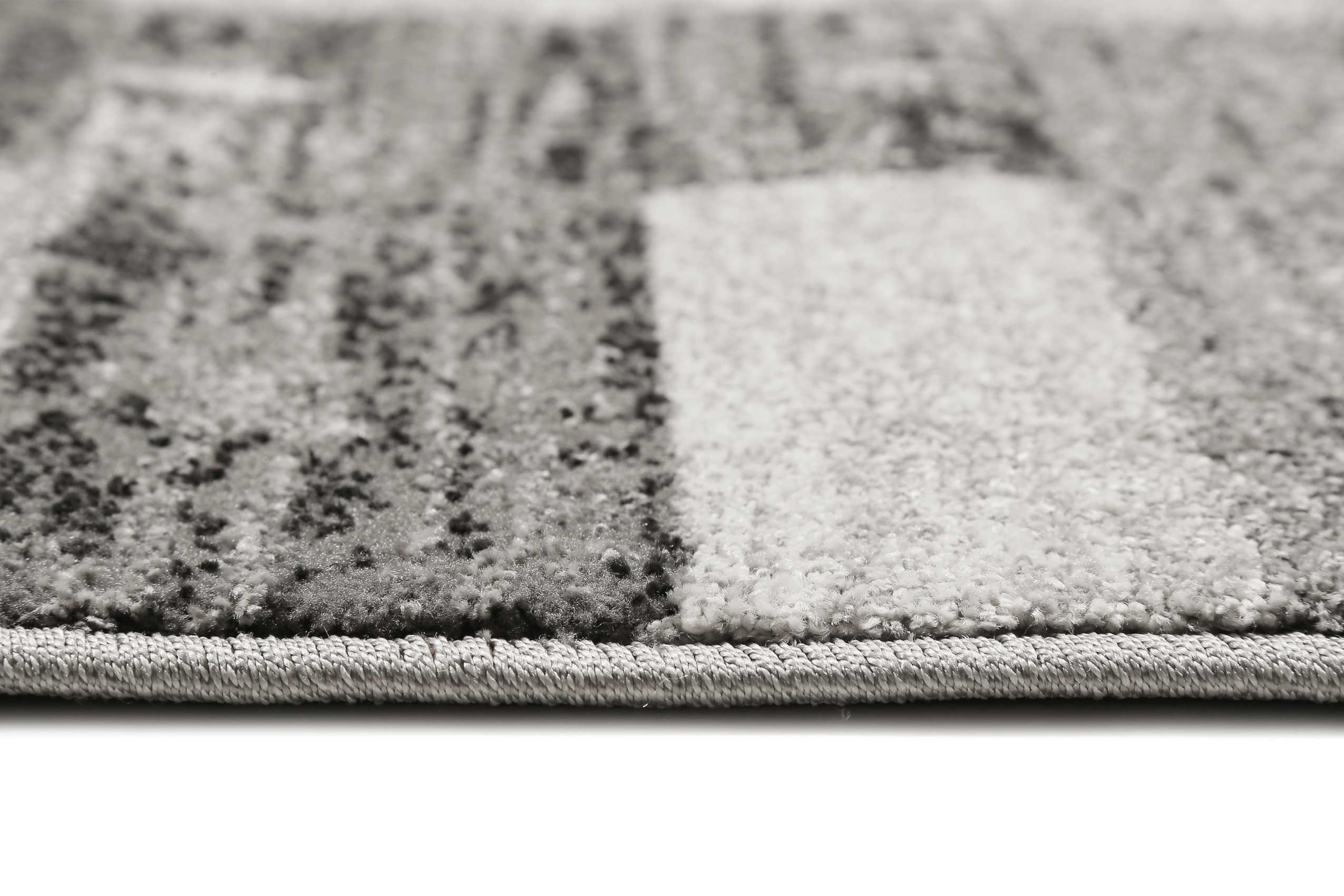 Teppich Grau Silber Kurzflor 