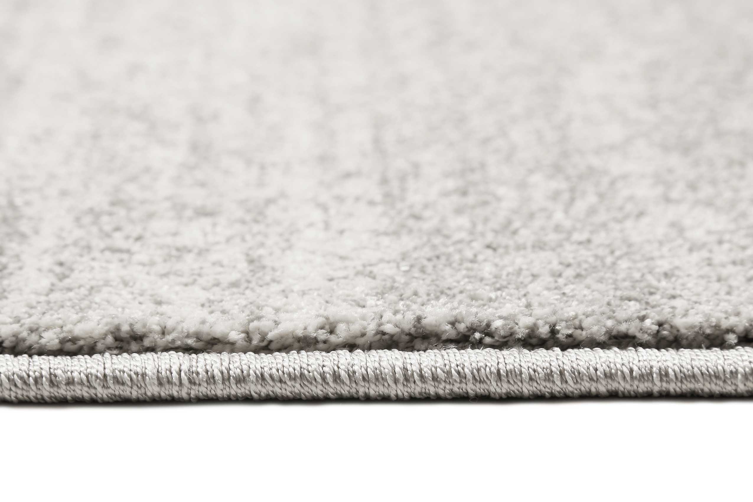 Teppich Silber Creme Kurzflor 