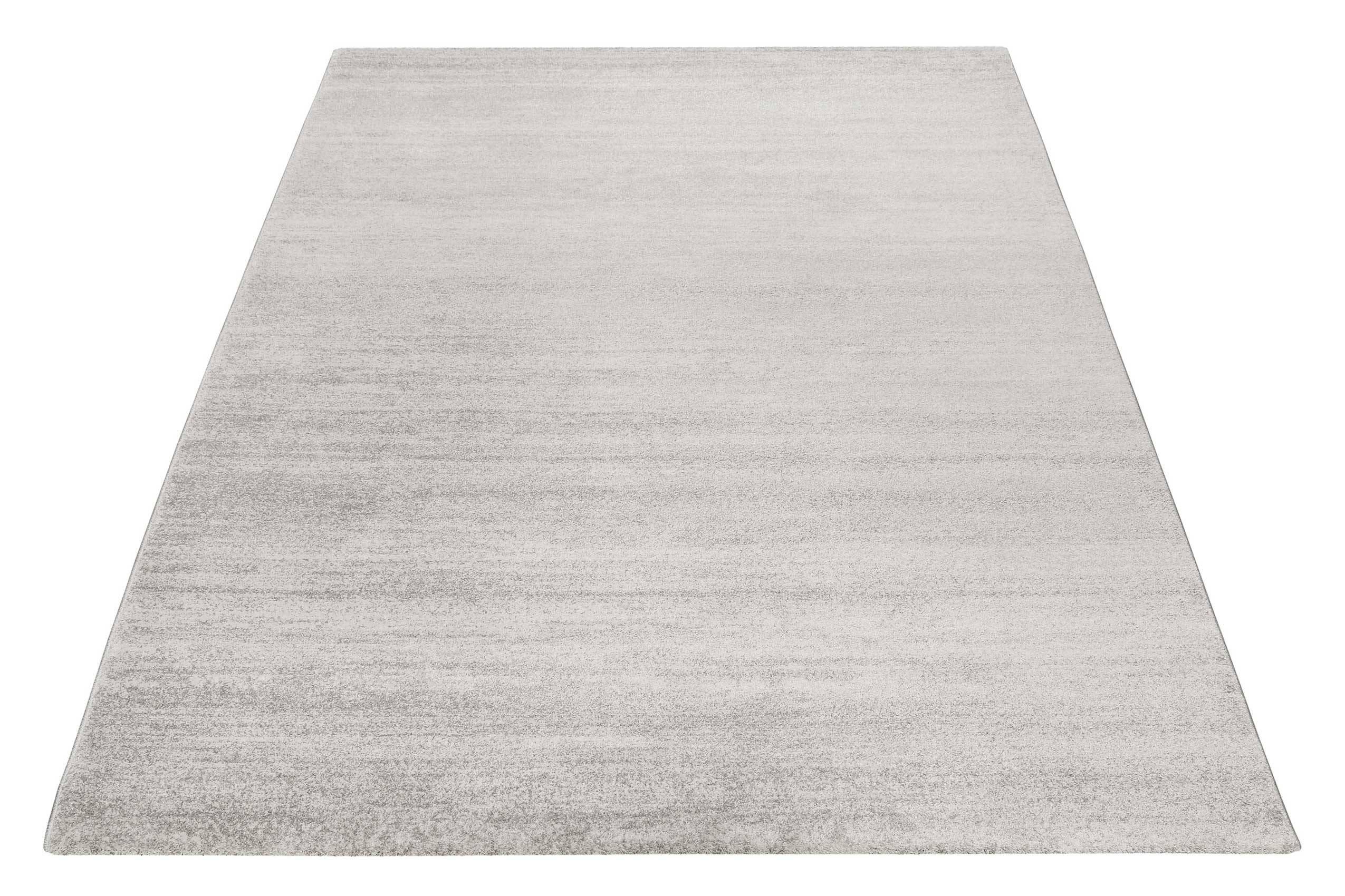 Teppich Silber Creme Kurzflor 
