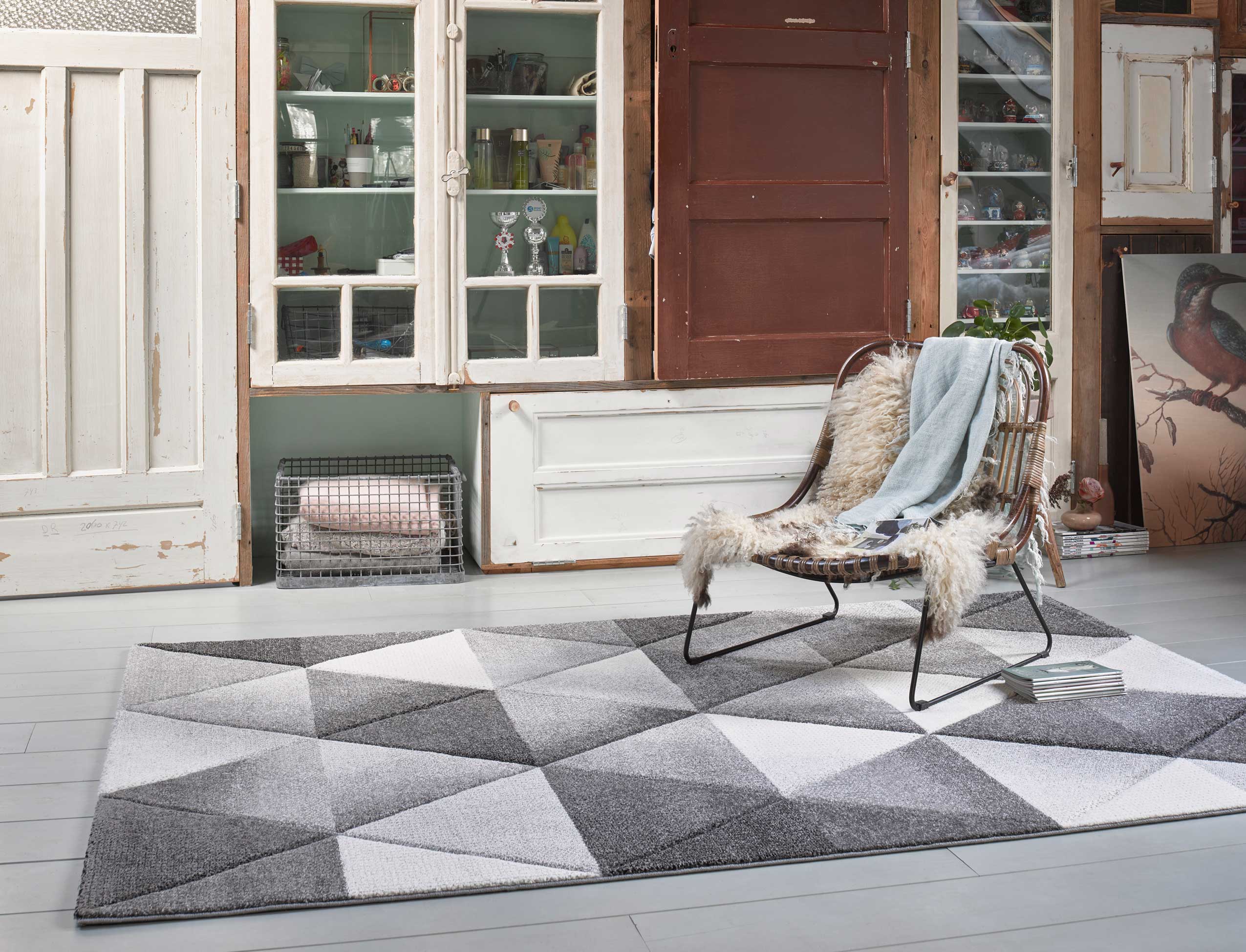 Teppich Grau Silber » Lighthouse « WECONhome - Ansicht 7