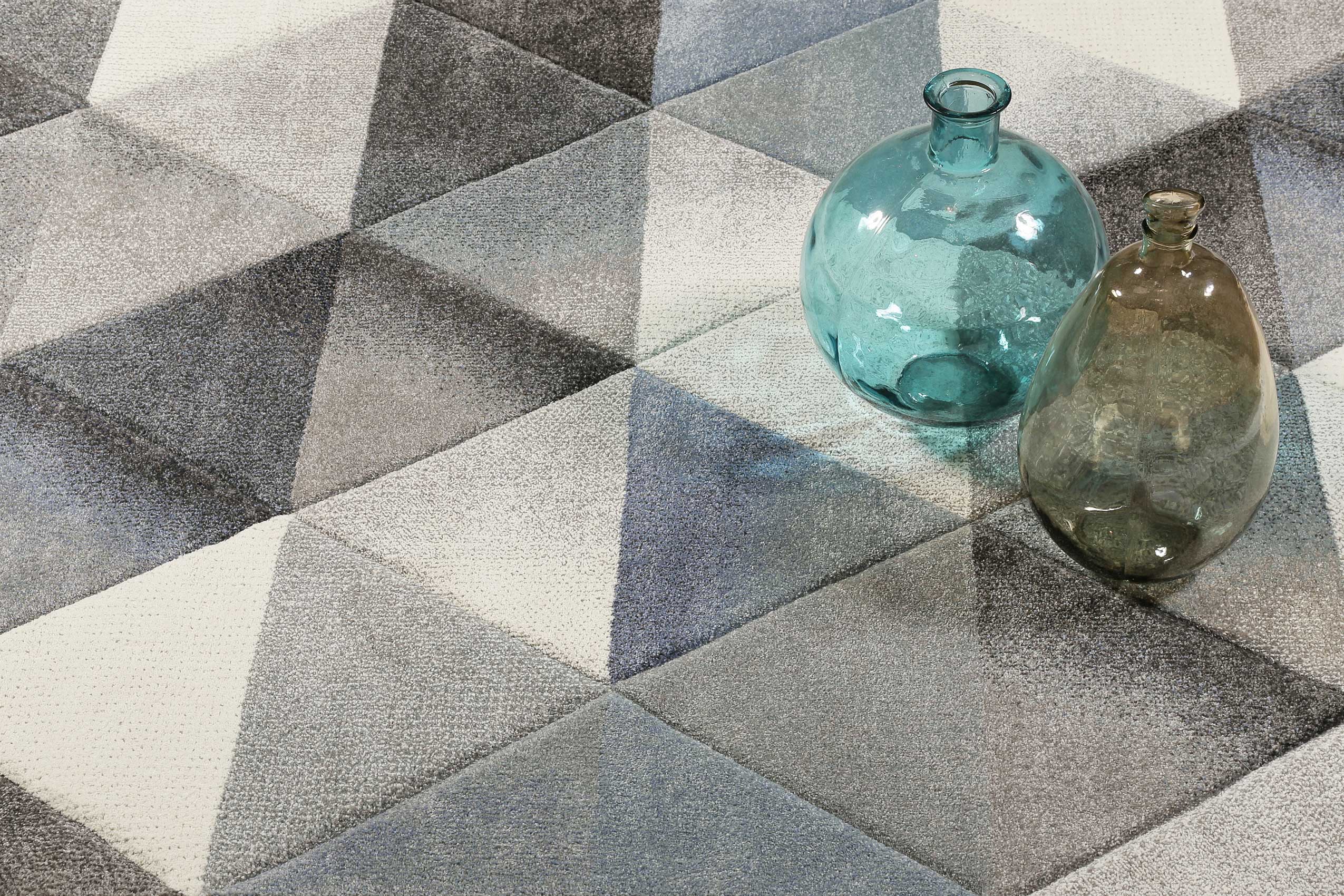 Teppich Grau Blau 