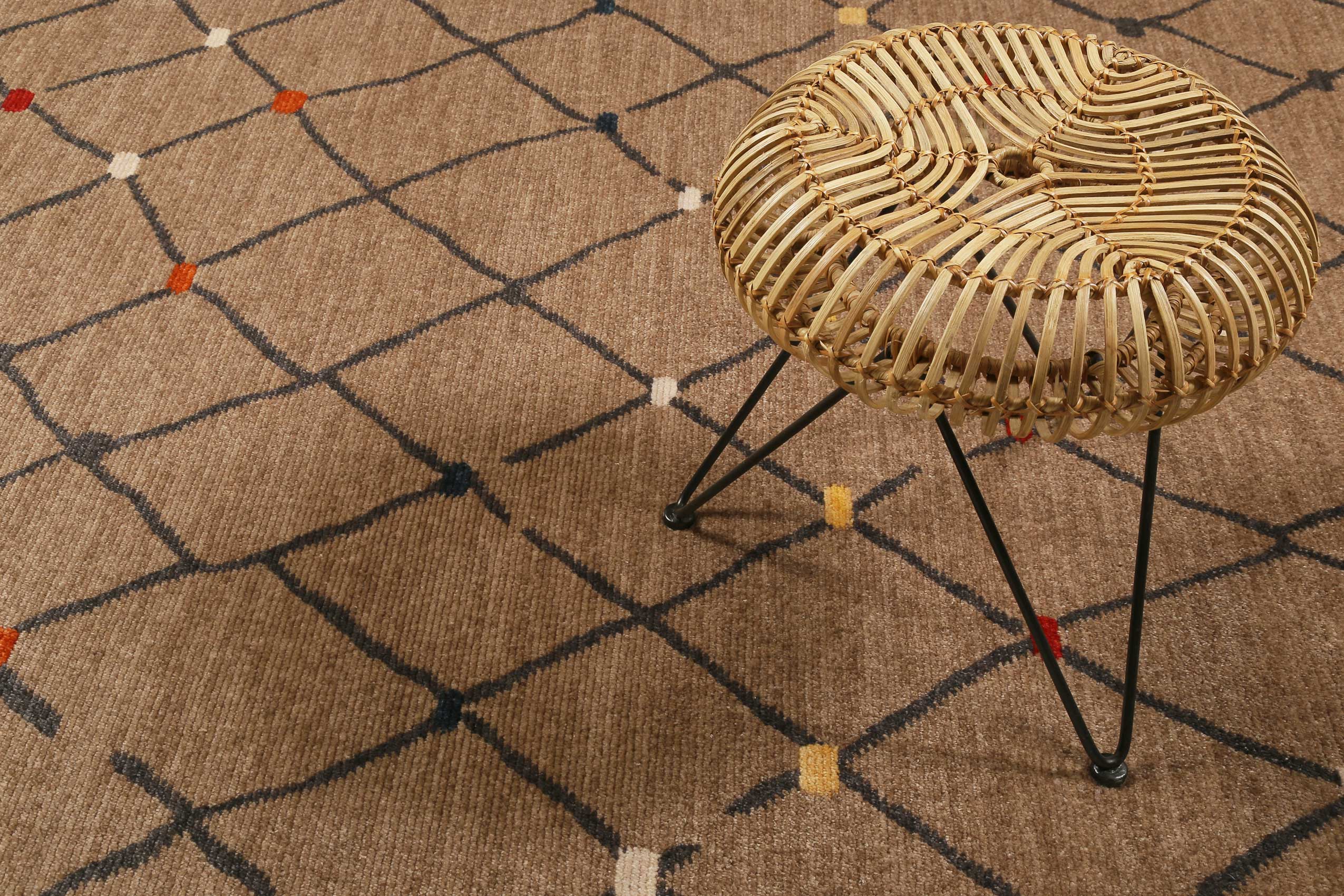 Teppich Braun Kurzflor B-Ware 