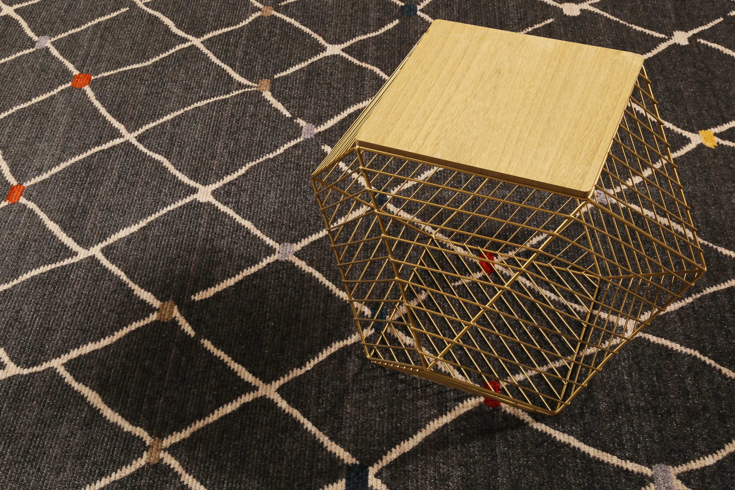 Teppich Dunkelgrau Kurzflor B-Ware 
