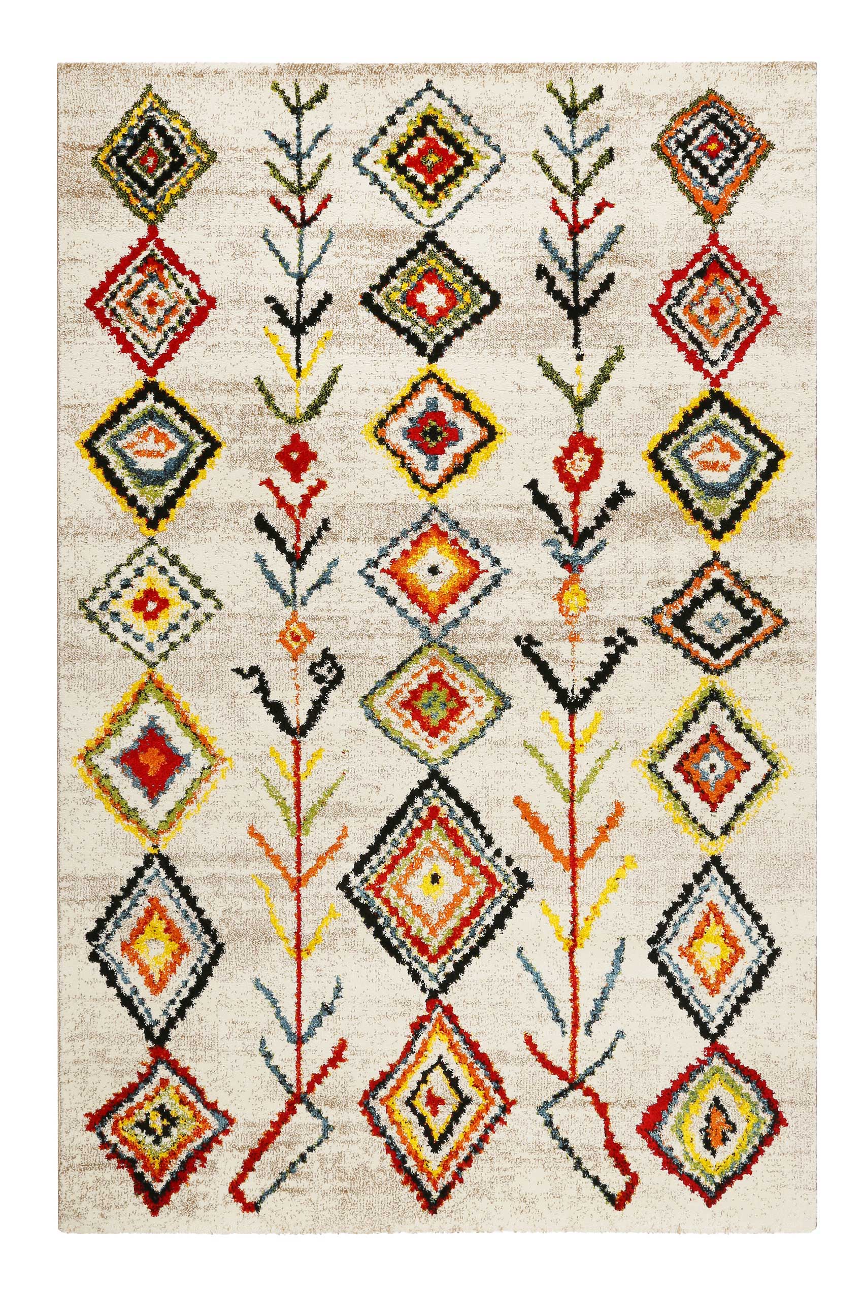 Teppich Beige Bunt Kurzflor » Medina & Colorful Marrakesh « WECONhome - Ansicht 1