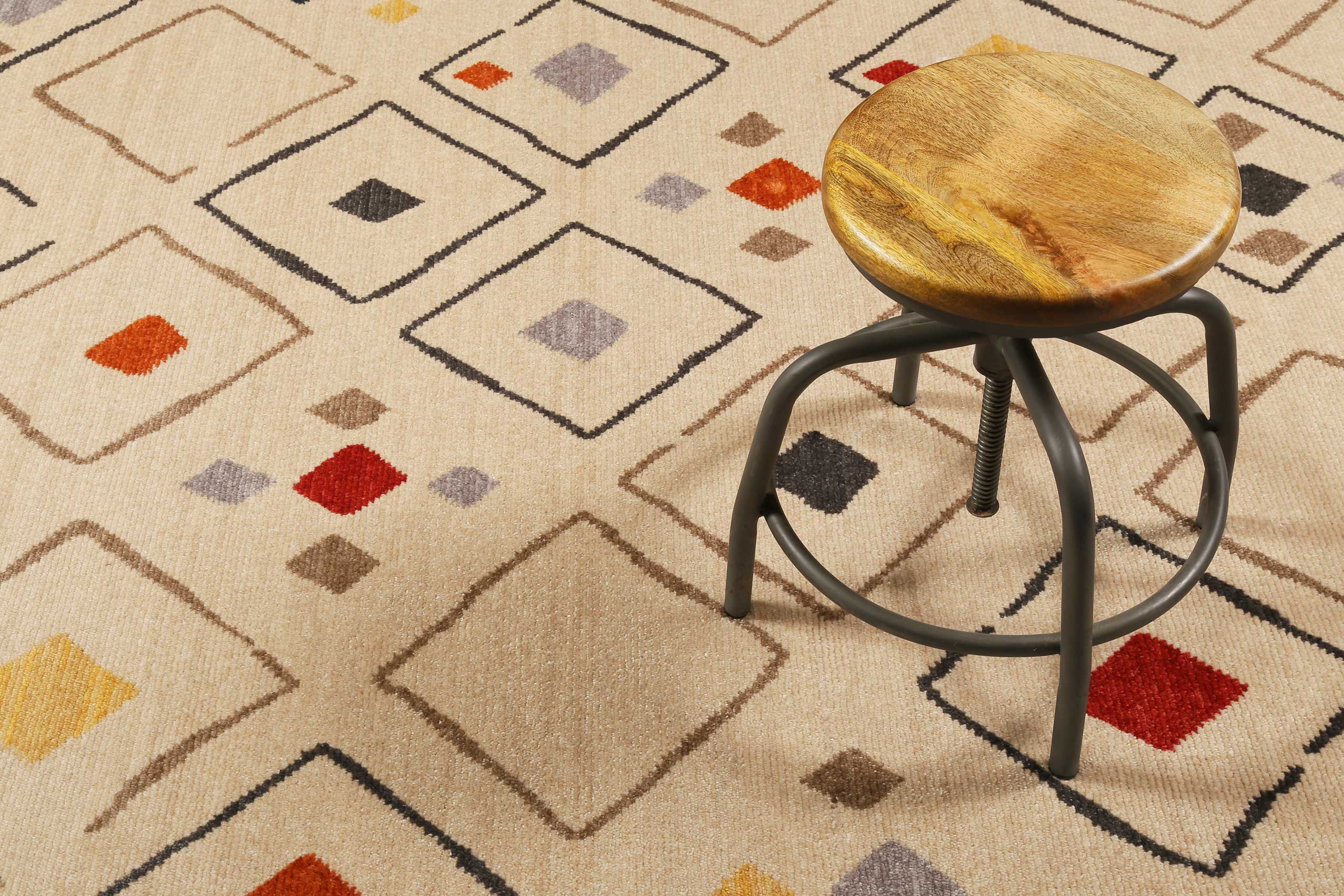Teppich Beige Bunt Kurzflor » Mont Royal « WECONhome - Ansicht 6