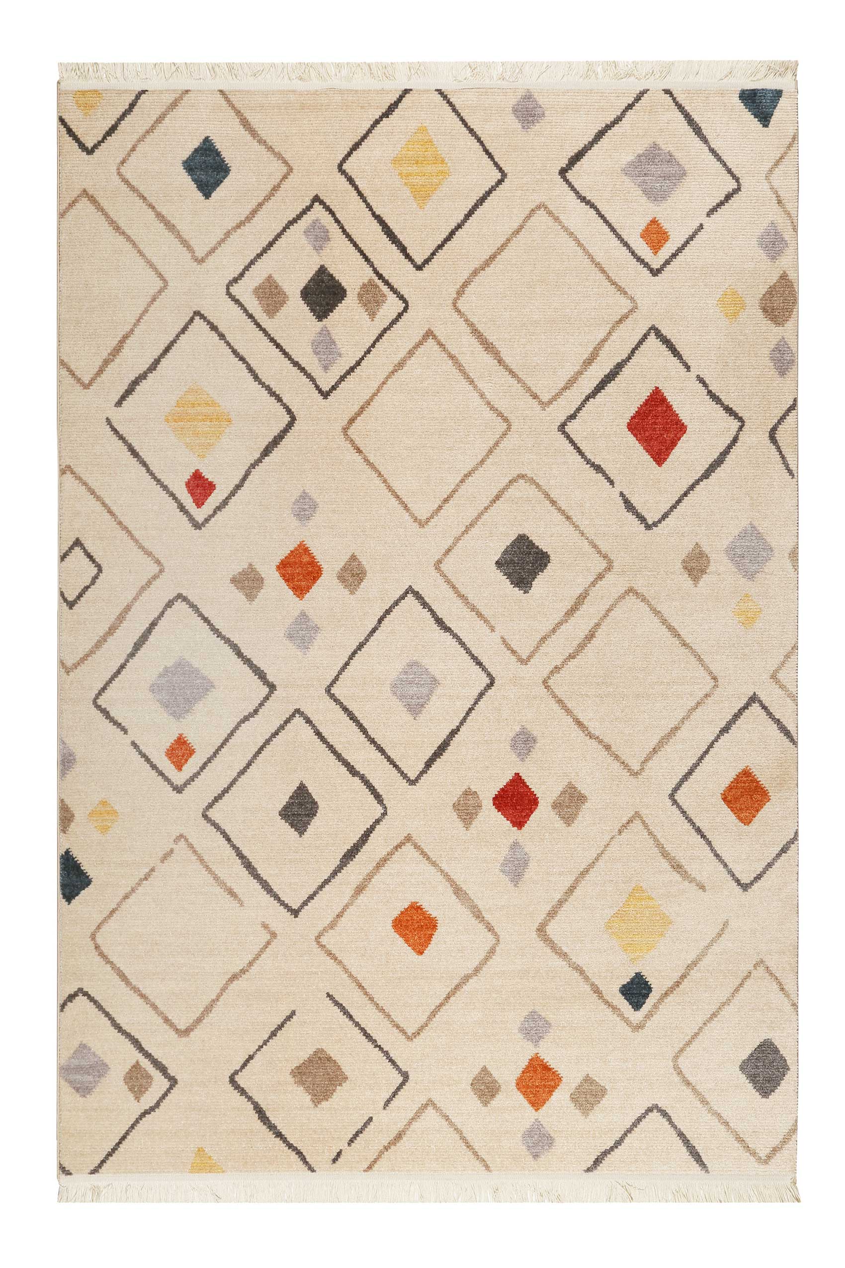 Teppich Beige Bunt Kurzflor » Mont Royal « WECONhome - Ansicht 1