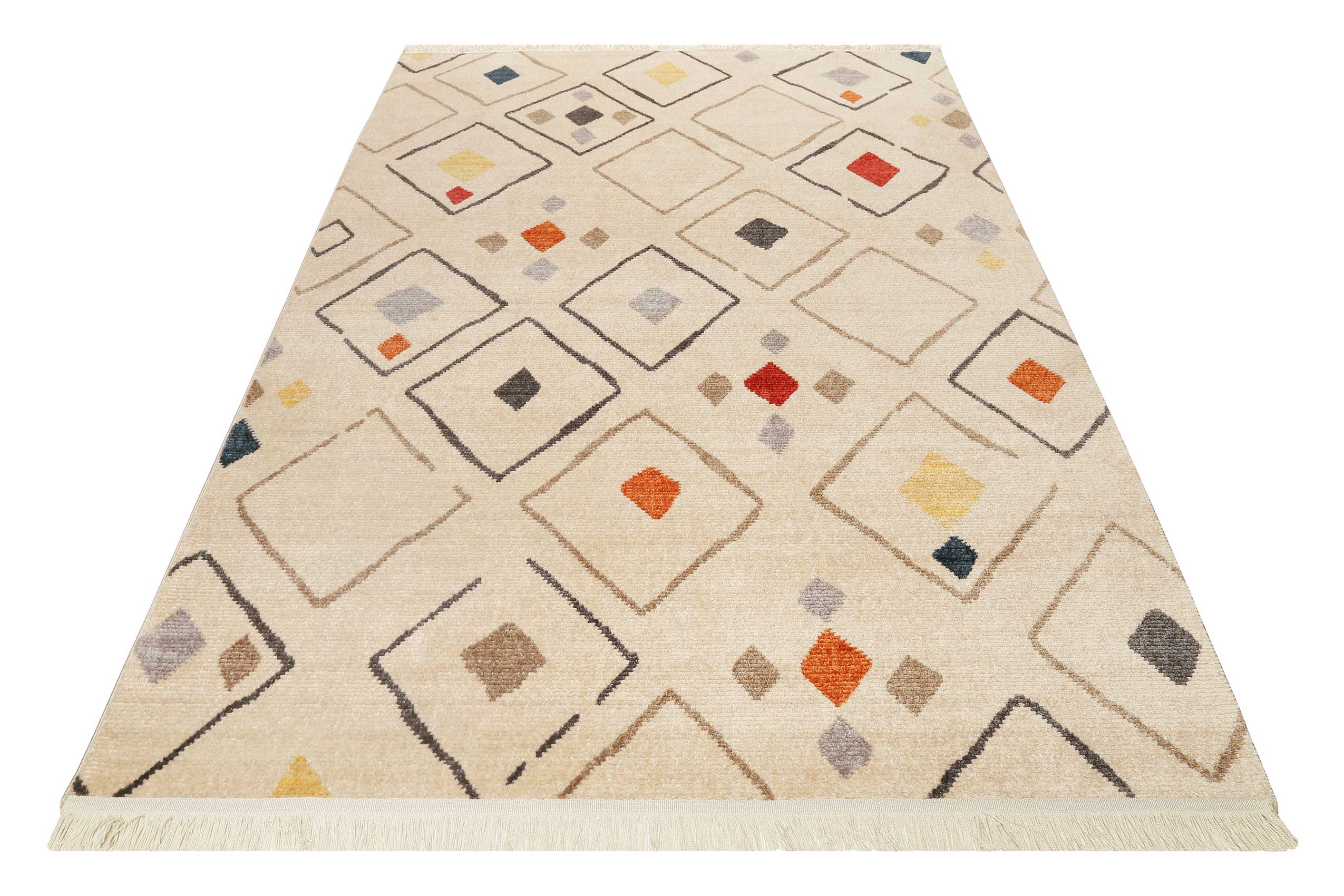 Teppich Beige Bunt Kurzflor » Mont Royal « WECONhome - Ansicht 2