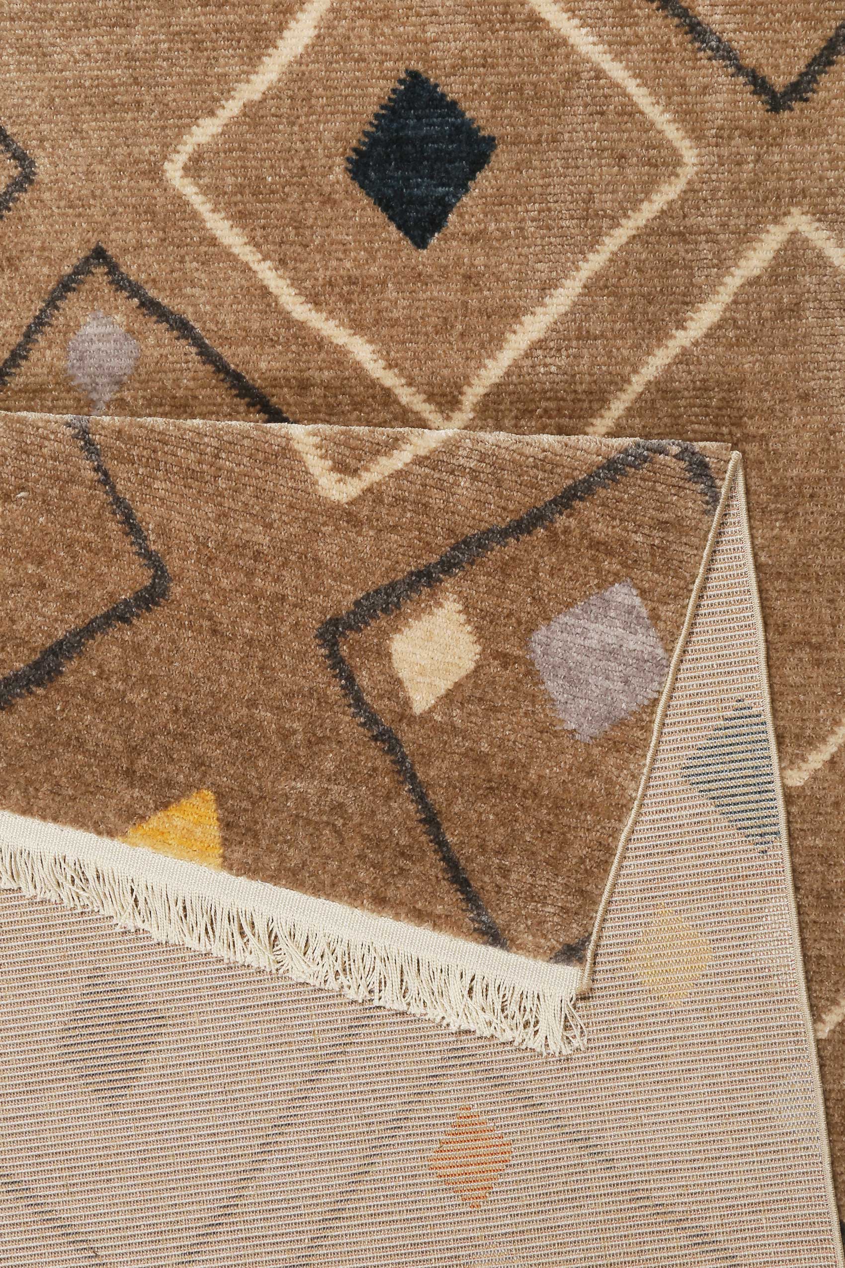 Teppich Sand Braun Bunt Kurzflor » Mont Royal « WECONhome - Ansicht 3