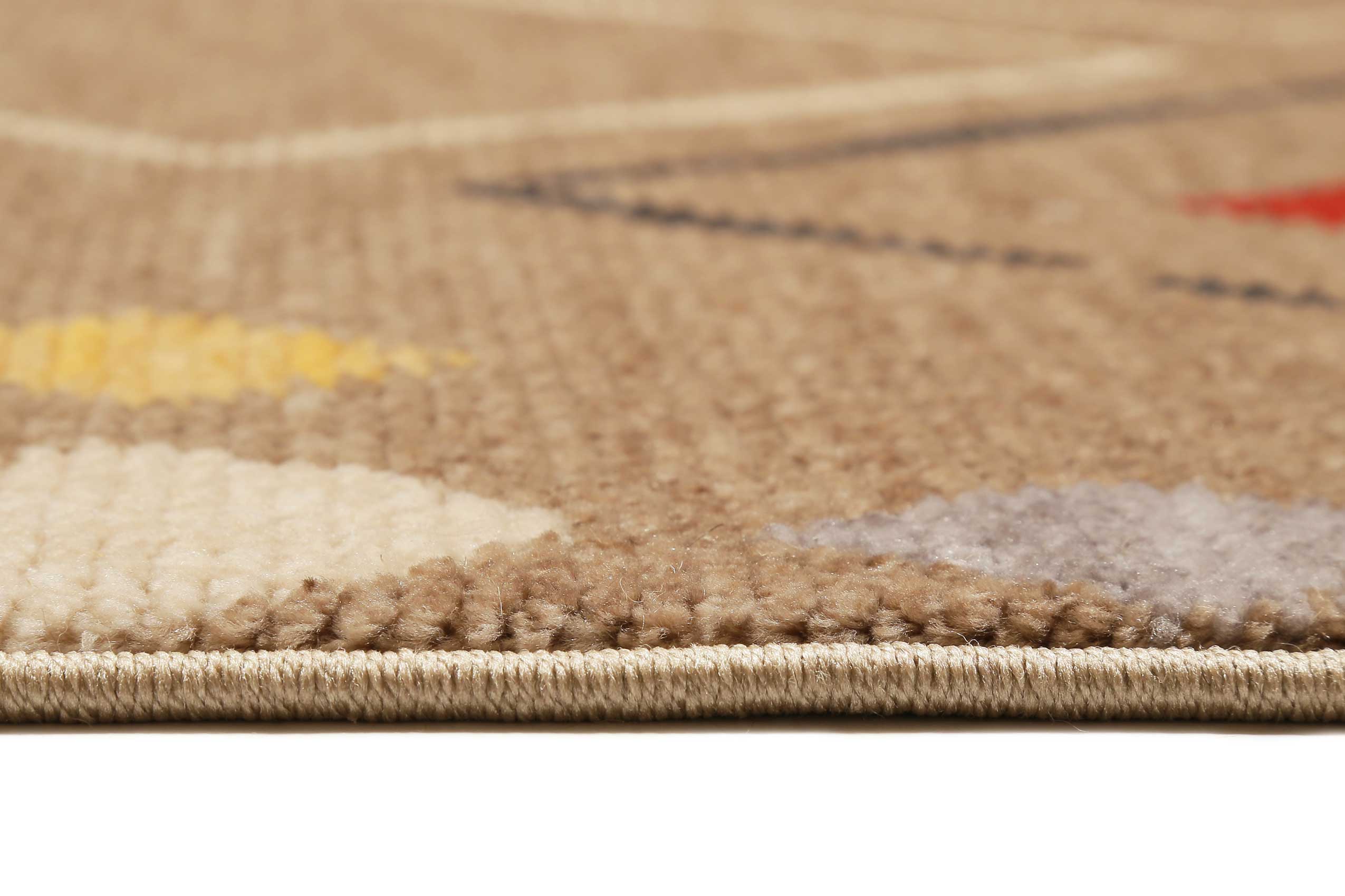 Teppich Sand Braun Bunt Kurzflor » Mont Royal « WECONhome - Ansicht 4