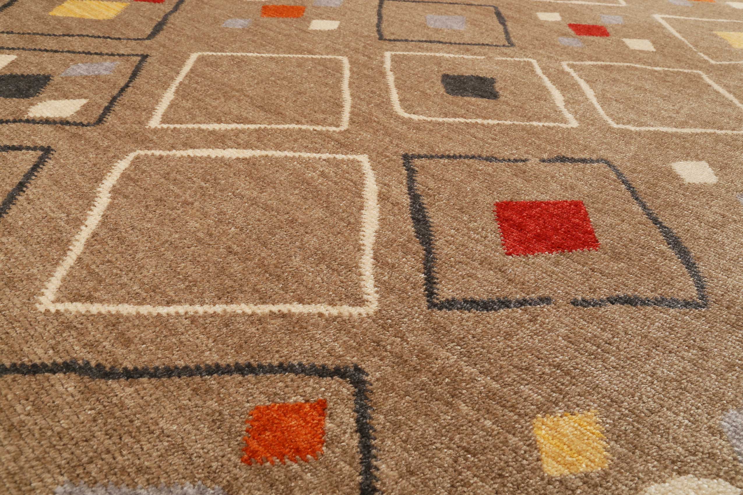 Teppich Sand Braun Bunt Kurzflor » Mont Royal « WECONhome - Ansicht 5