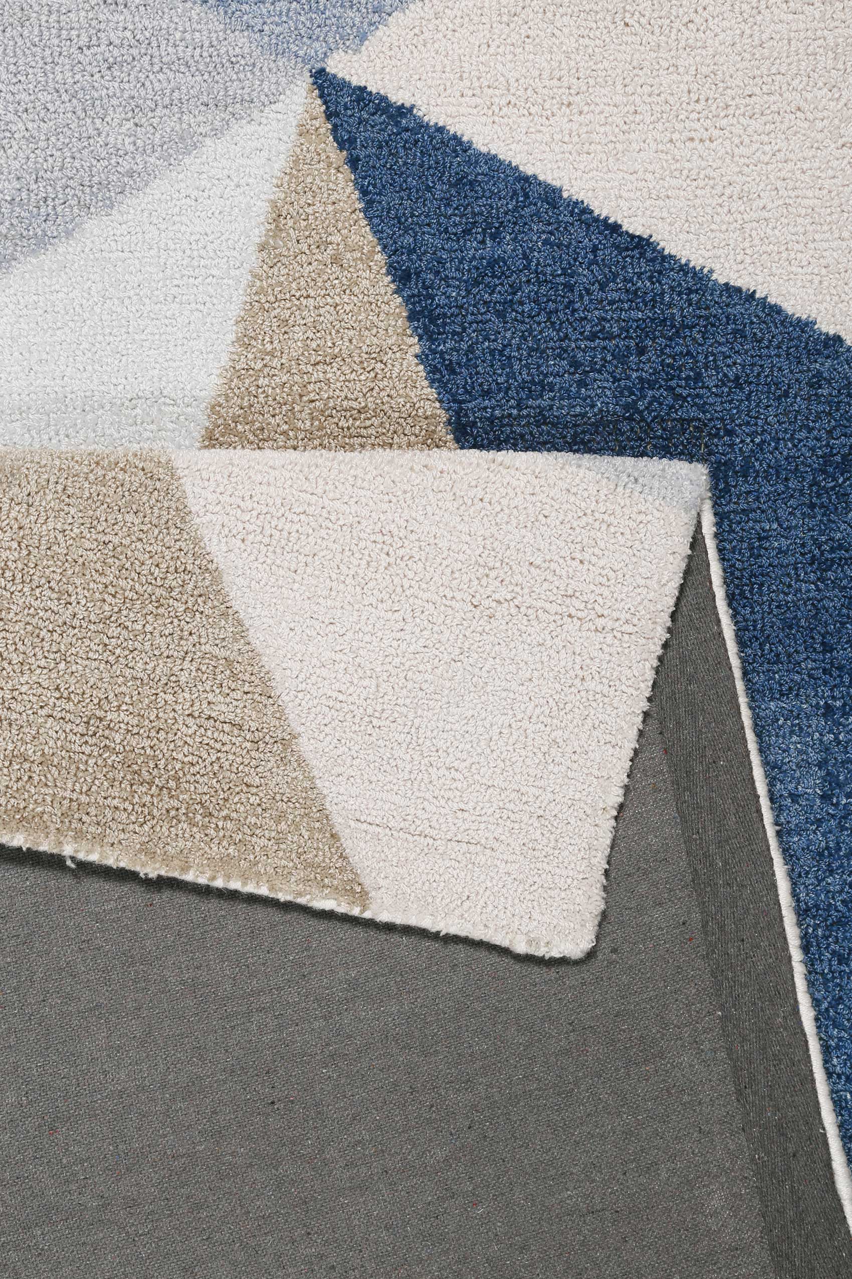Teppich Blau Kurzflor 