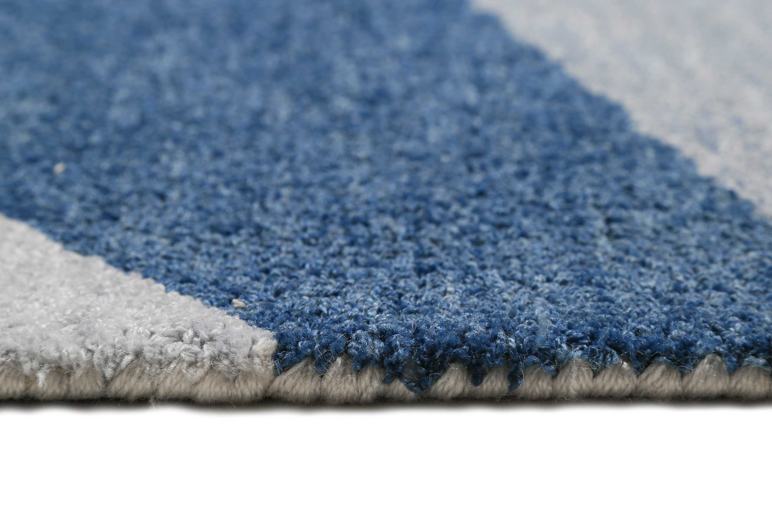 Teppich Blau Kurzflor 