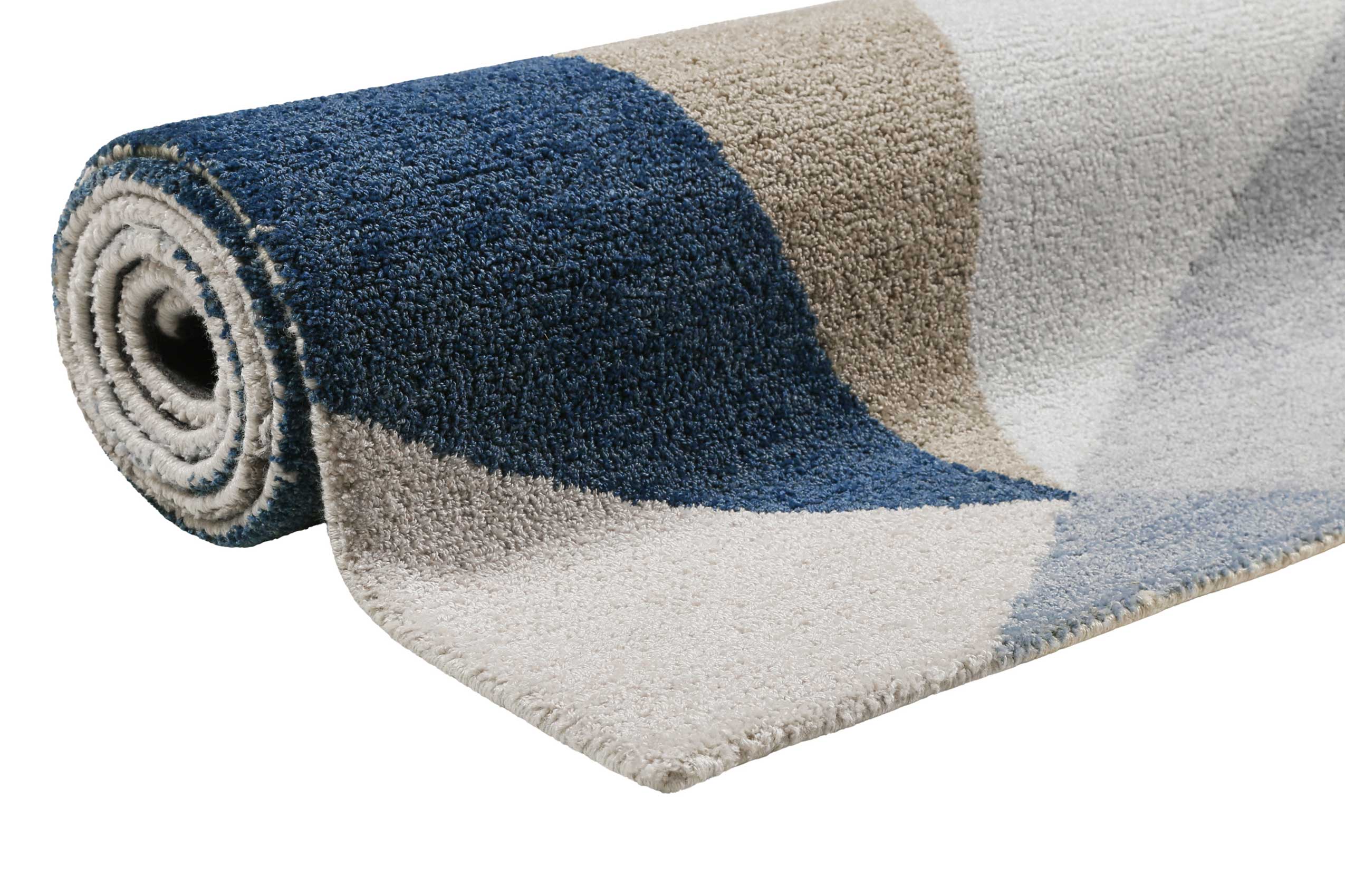 Teppich Blau Kurzflor 