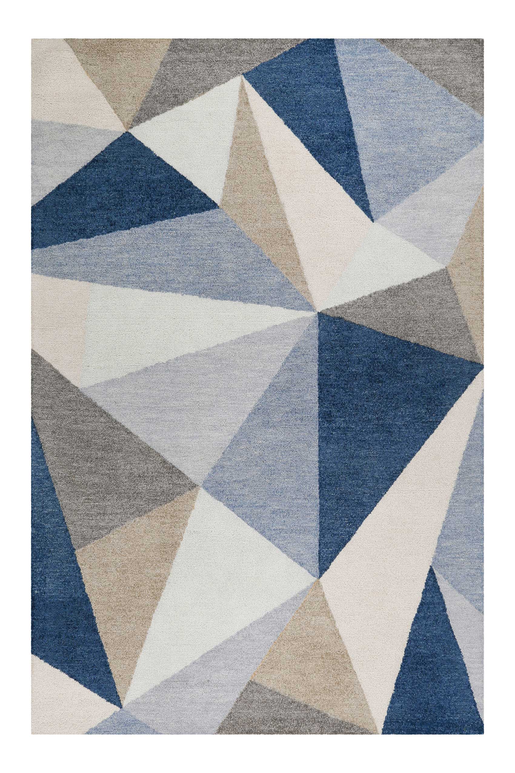 Teppich Blau Kurzflor 