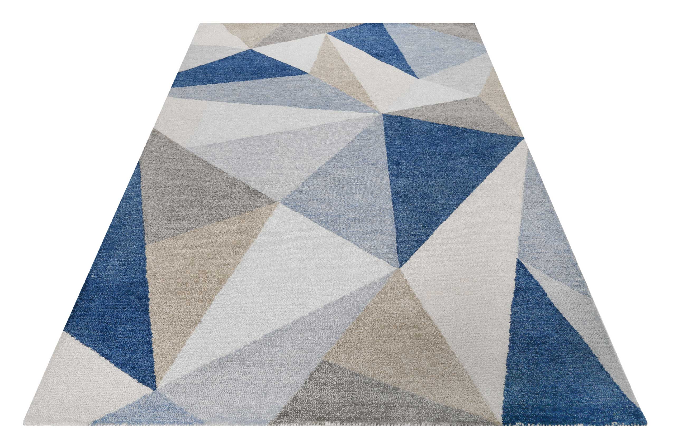 Teppich Blau Kurzflor 