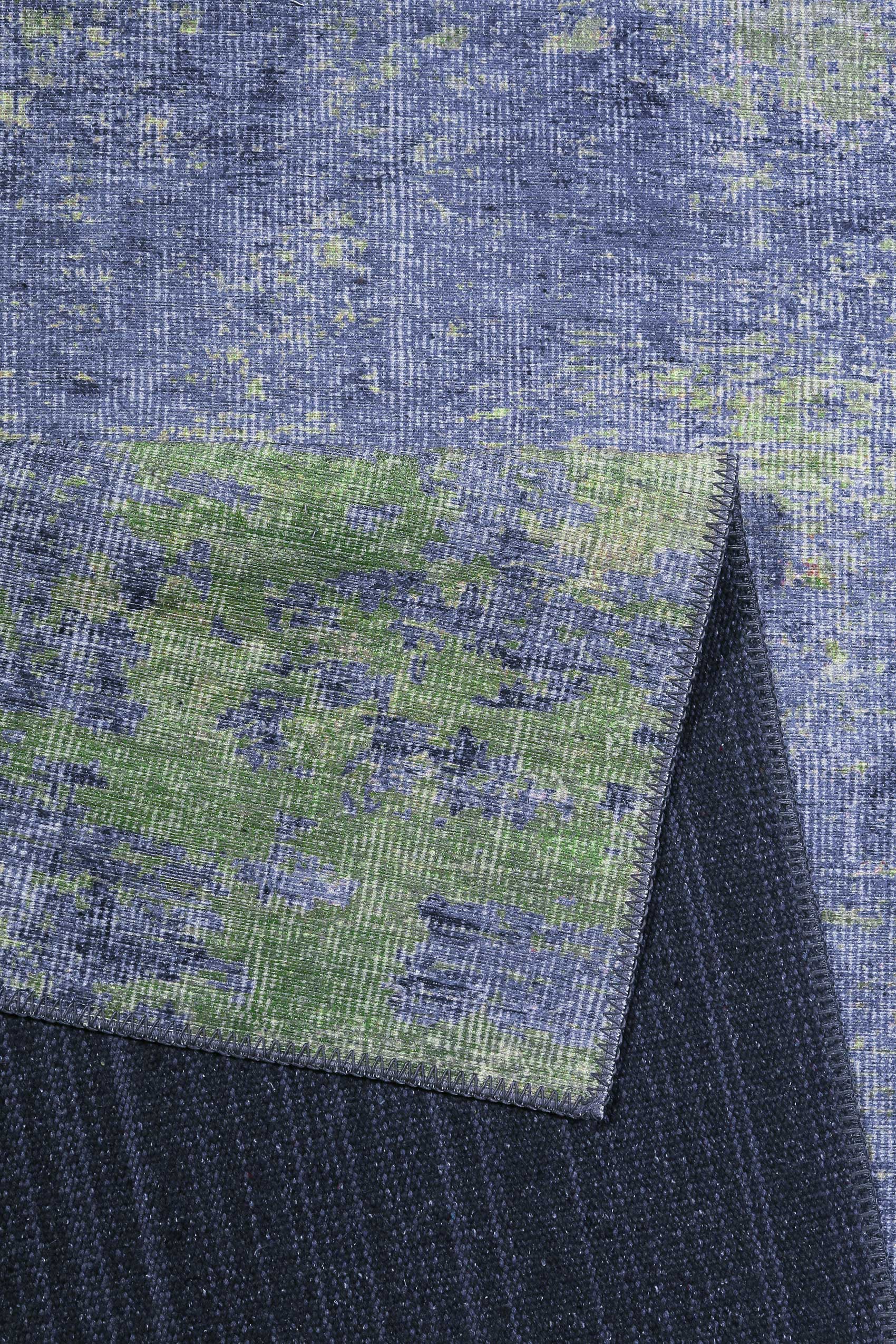 Vintage Teppich Blaugrau Grün » Night Hour « WECONhome - Ansicht 3