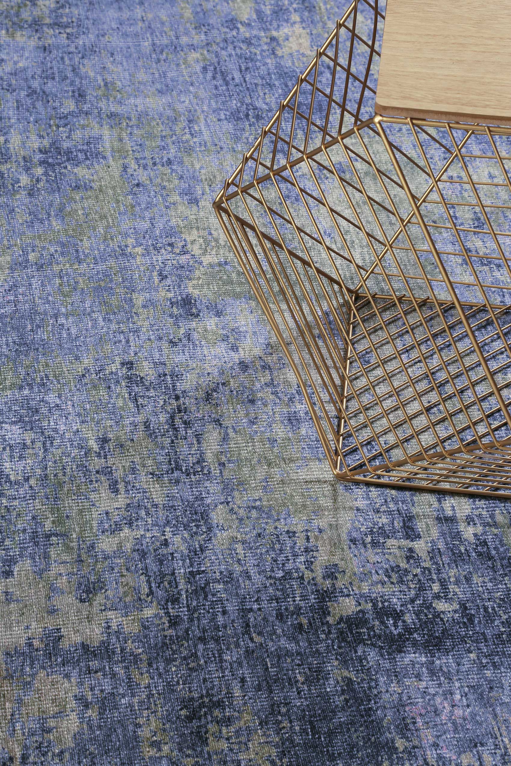 Vintage Teppich Blaugrau Grün » Night Hour « WECONhome - Ansicht 5