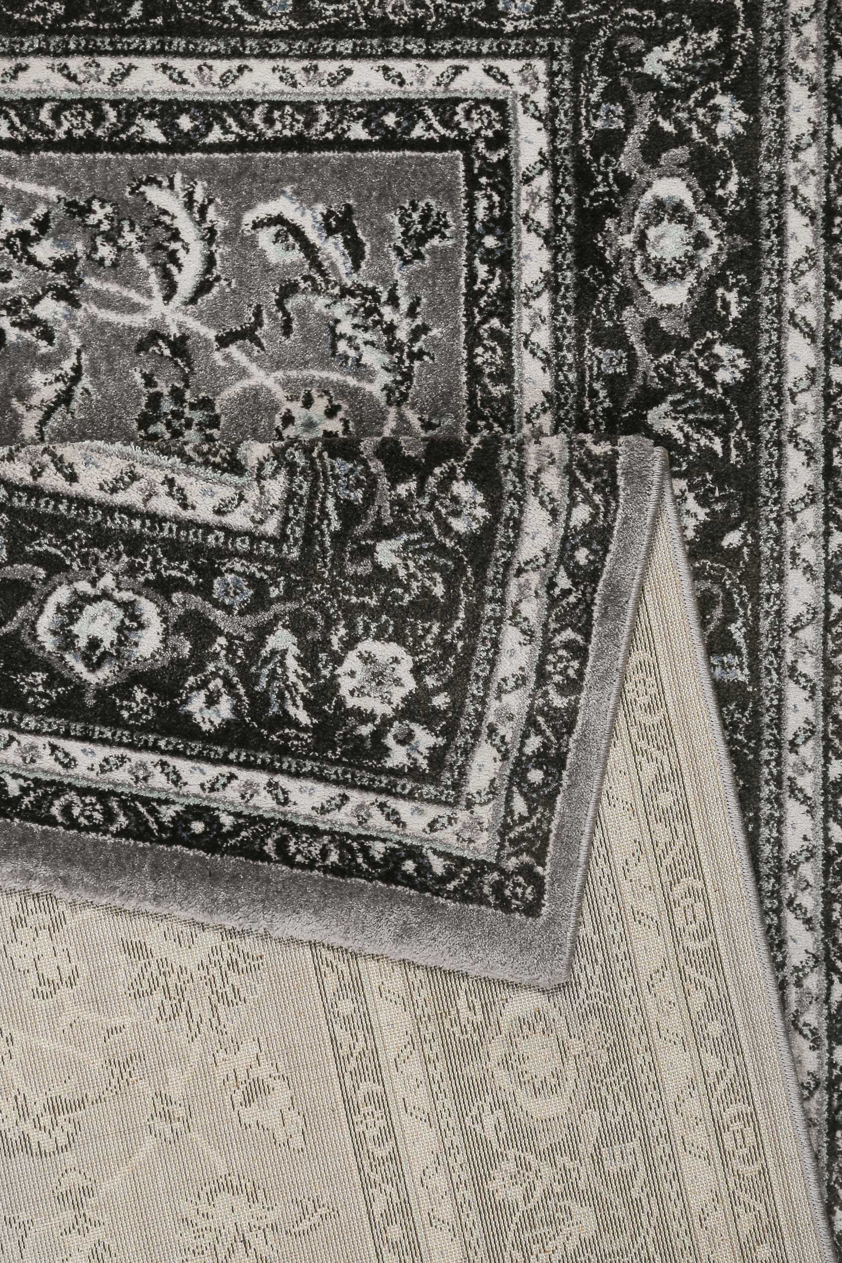Teppich Grau Anthrazit Kurzflor 