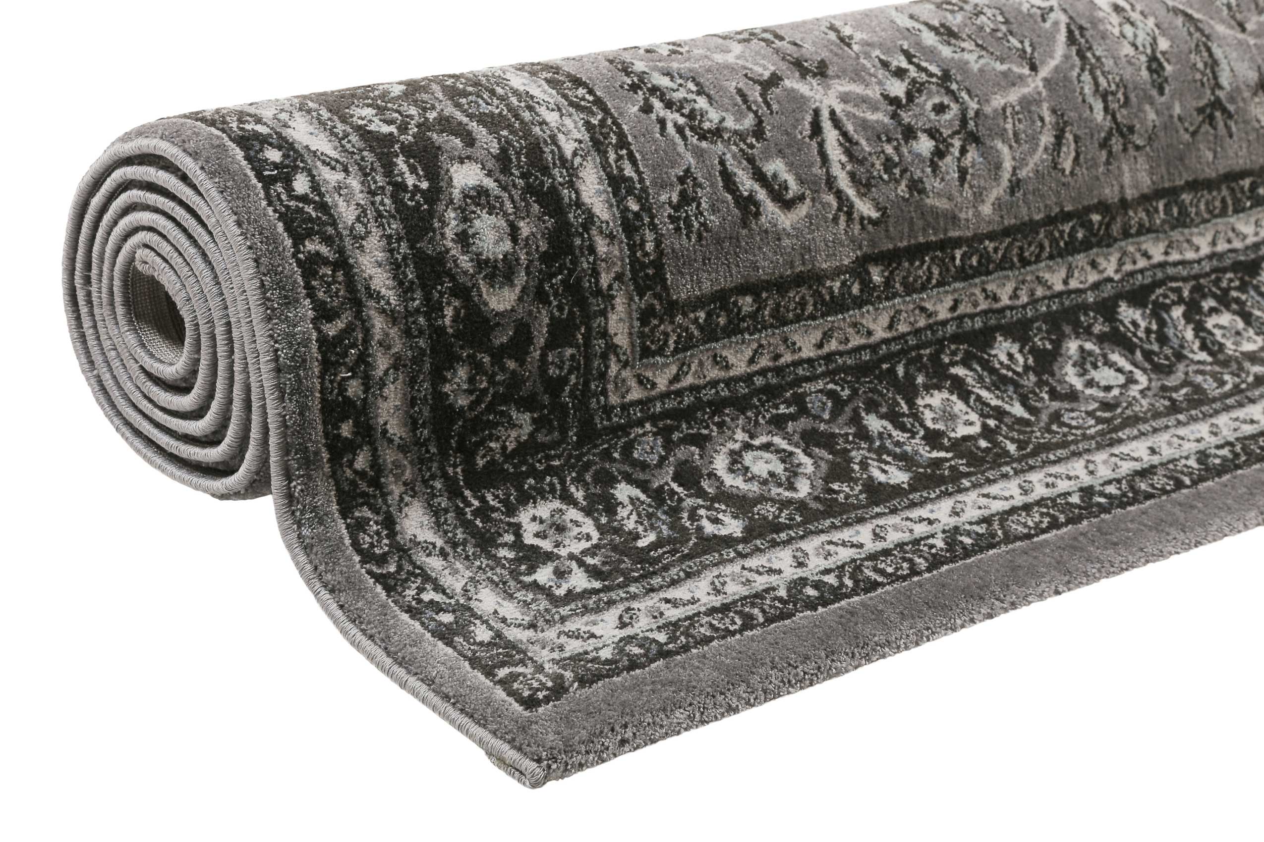 Teppich Grau Anthrazit Kurzflor 