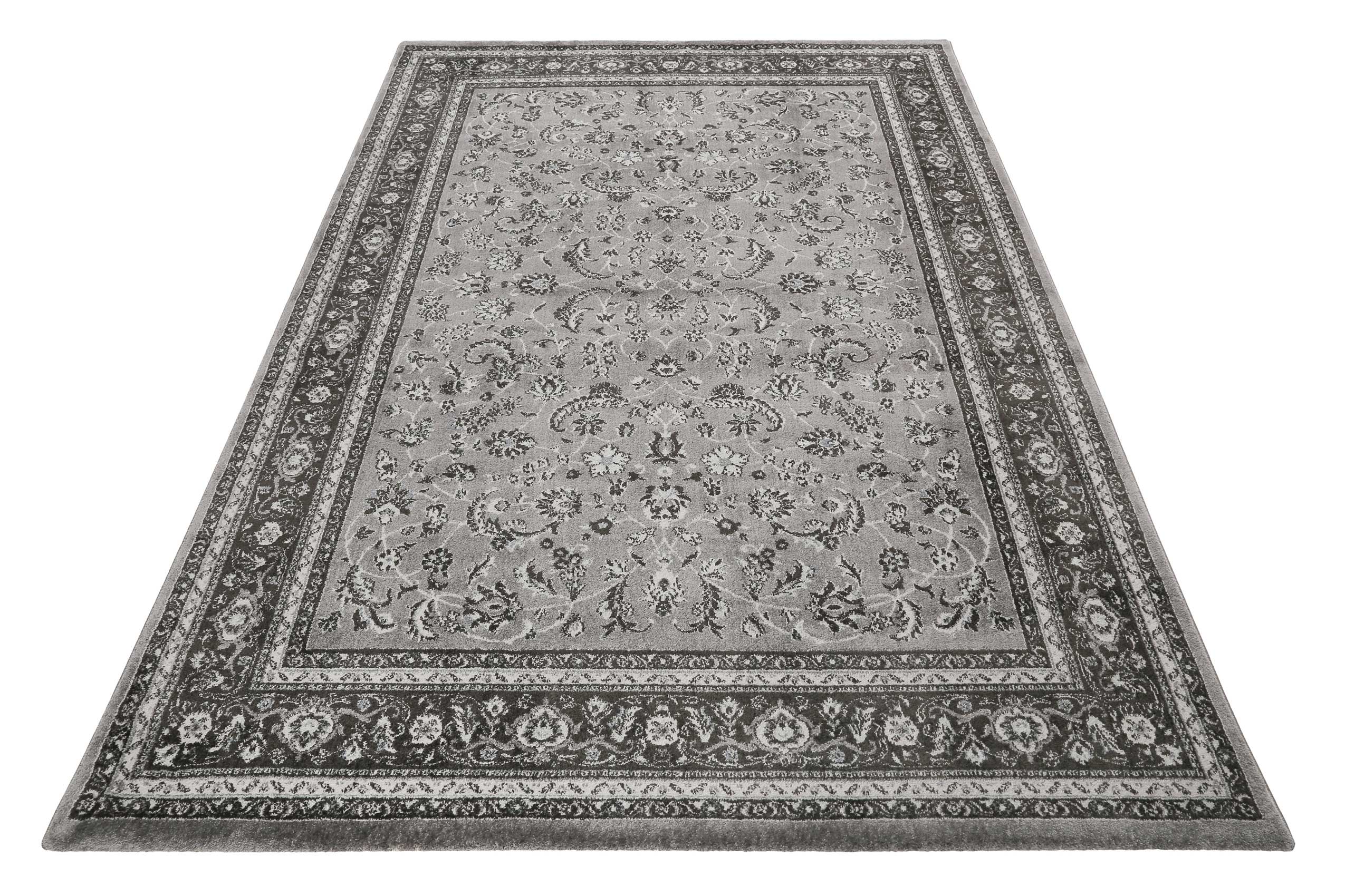 Teppich Grau Anthrazit Kurzflor 