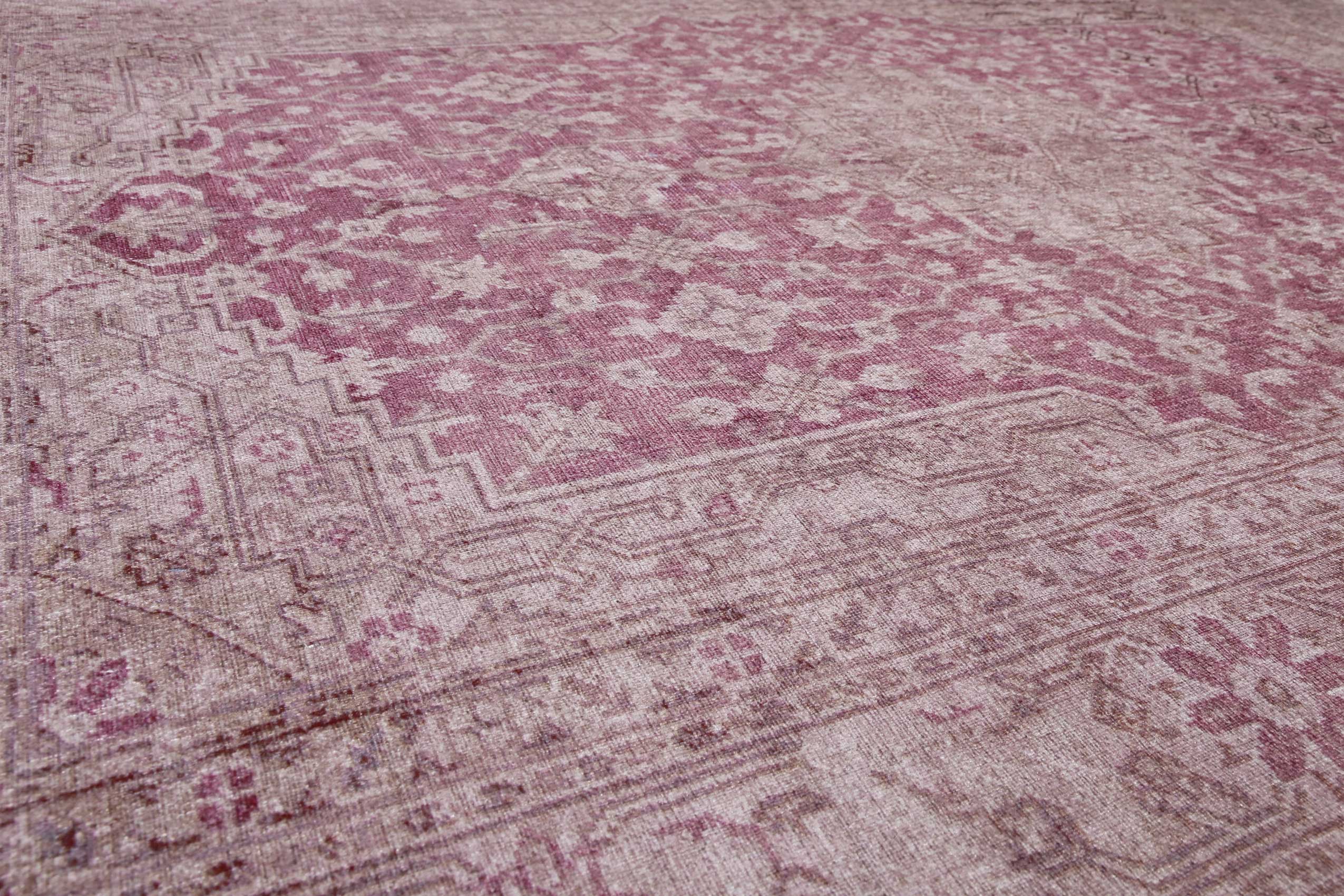 Vintage Teppich Grau Beige Rosa » Past Future « WECONhome - Ansicht 5