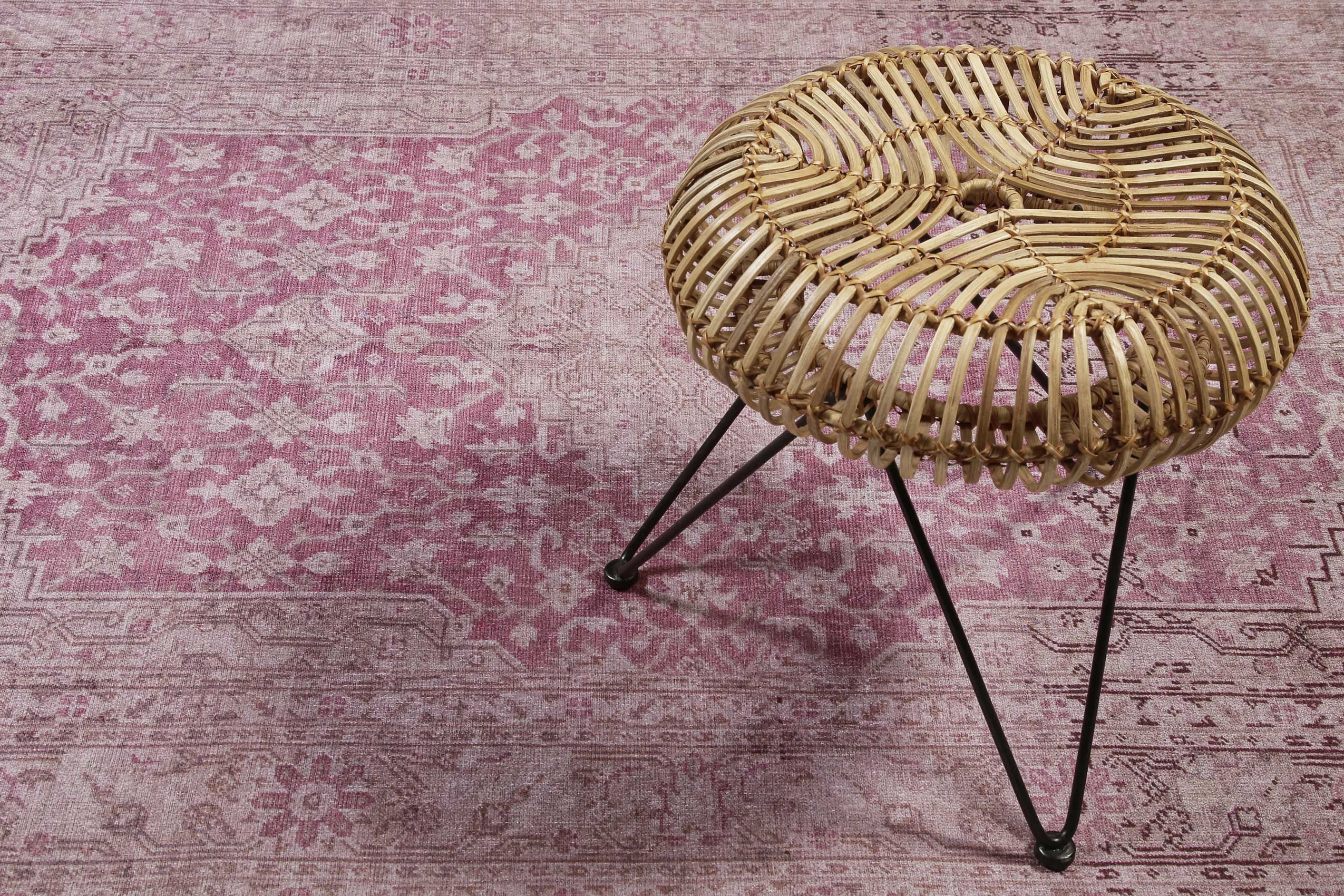 Vintage Teppich Grau Beige Rosa » Past Future « WECONhome - Ansicht 6