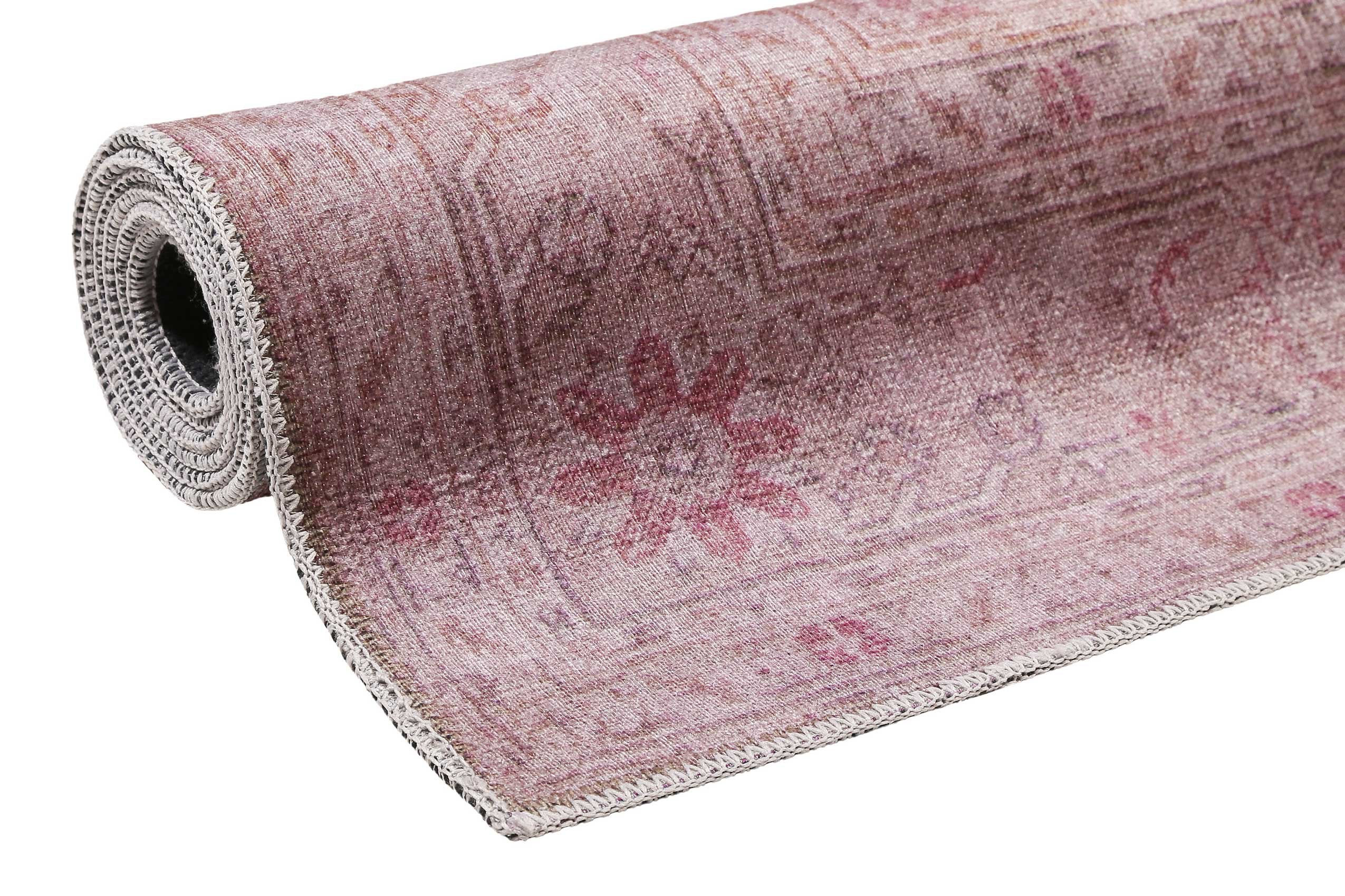 Vintage Teppich Grau Beige Rosa » Past Future « WECONhome - Ansicht 7