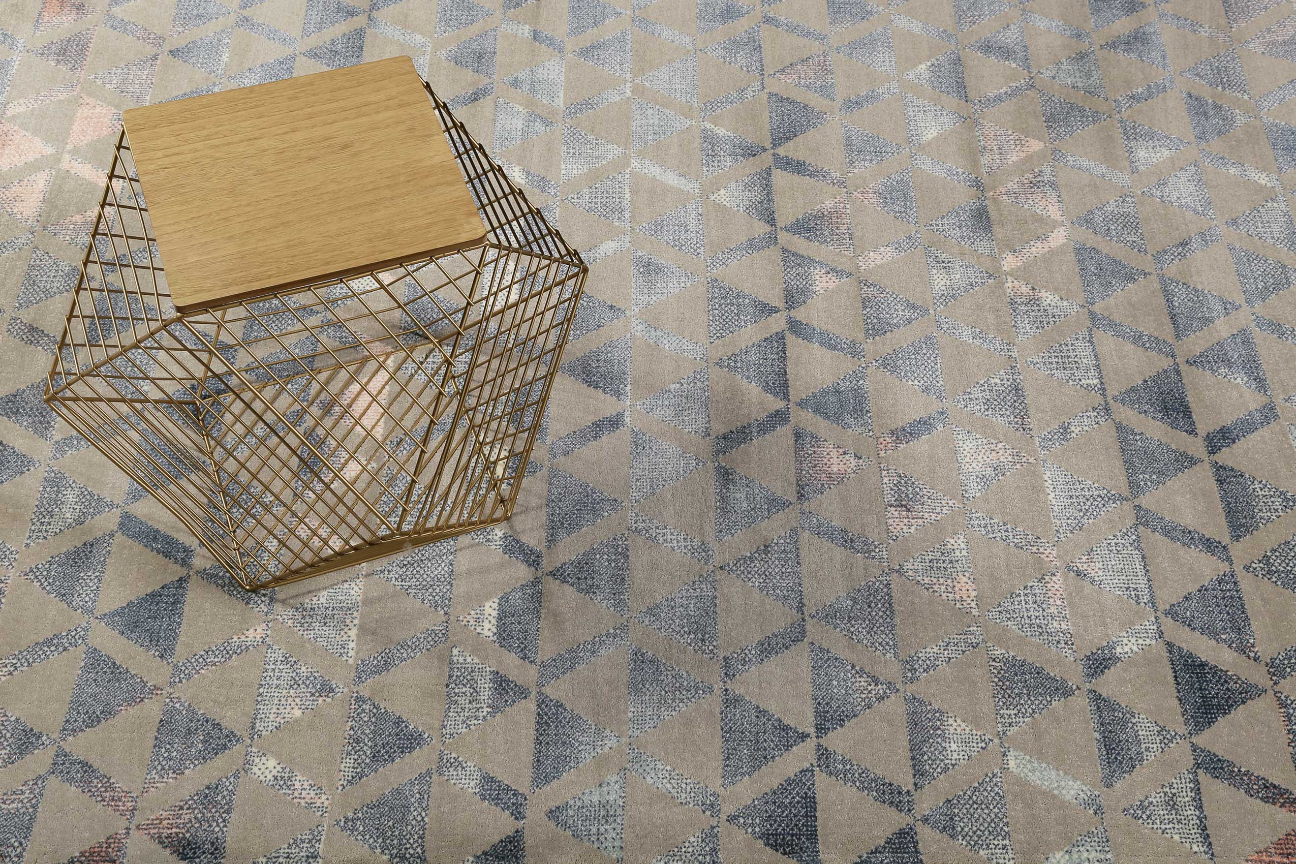 Teppich Grau Blau Rosa Kurzflor » Pearl 2.0 « WECONhome - Ansicht 6