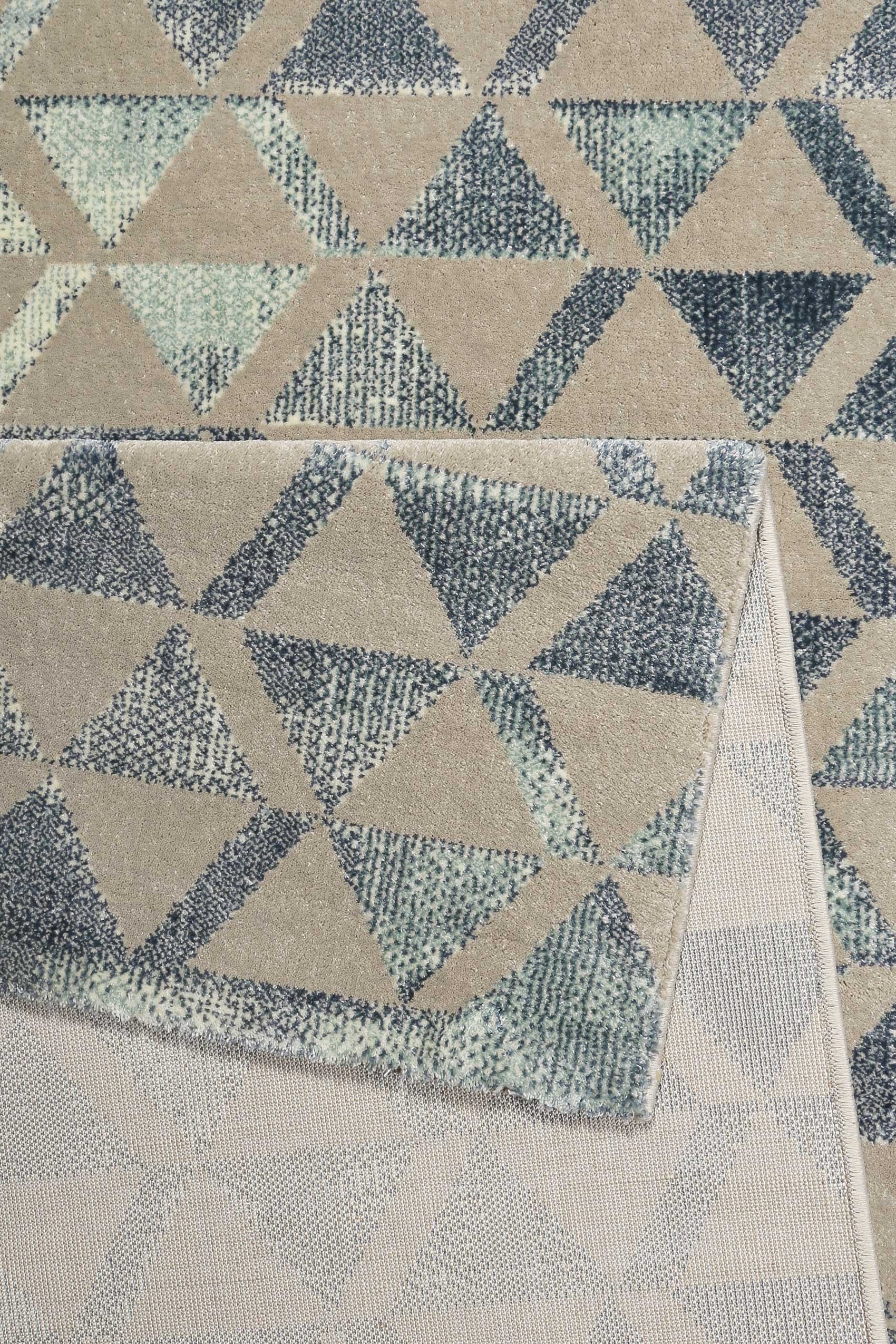 Teppich Grau Blau Silber Kurzflor » Pearl 2.0 « WECONhome - Ansicht 3
