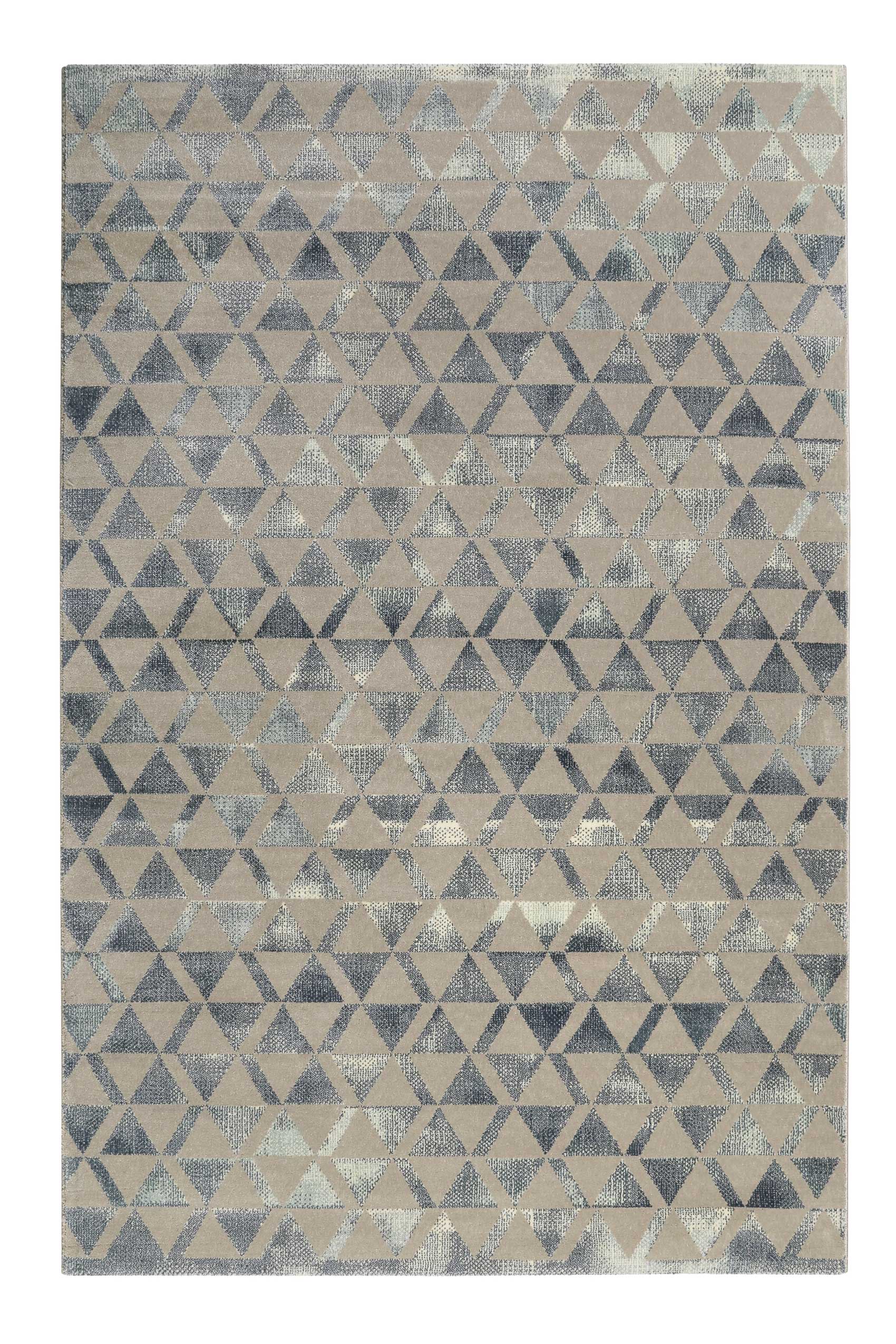 Teppich Grau Blau Silber Kurzflor » Pearl 2.0 « WECONhome - Ansicht 1