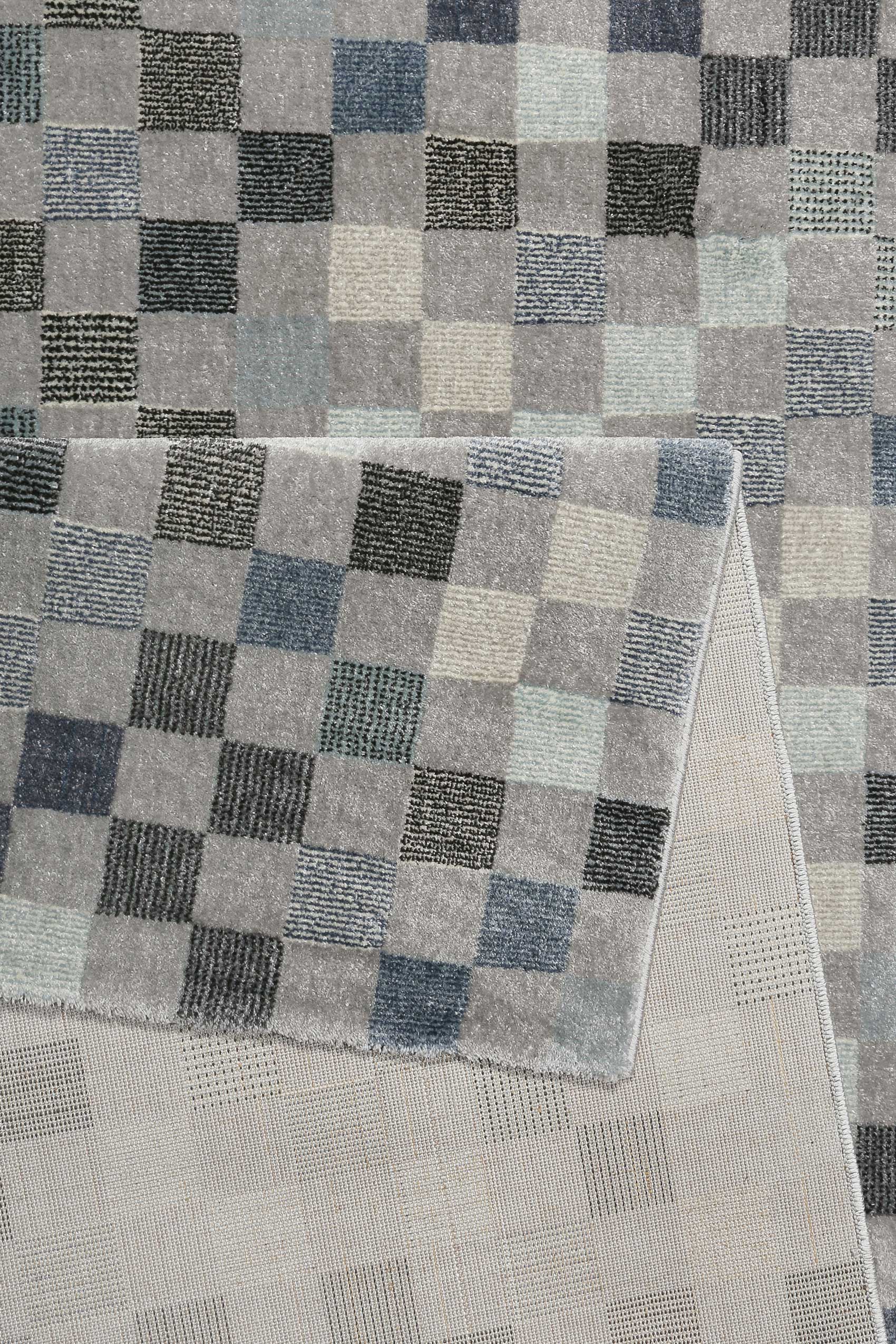 Teppich Grau Kurzflor 