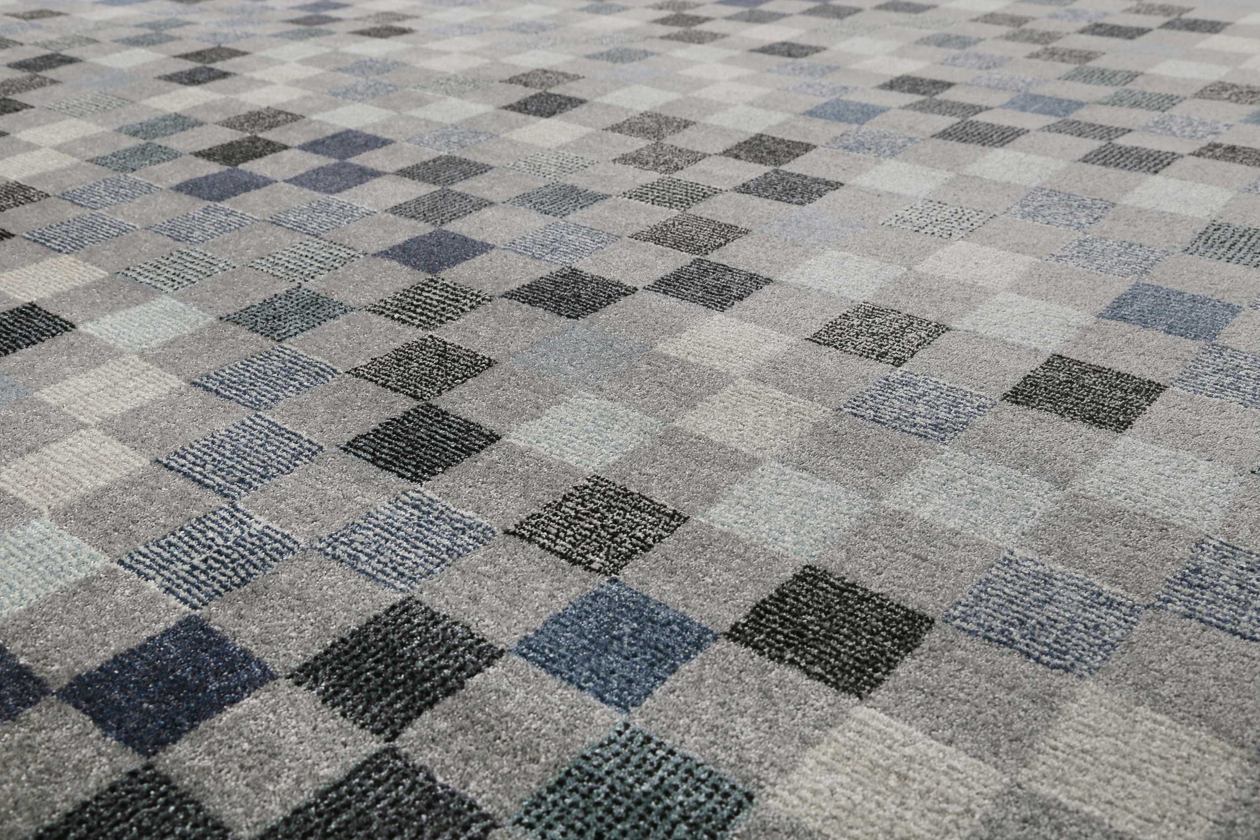 Teppich Grau Kurzflor 