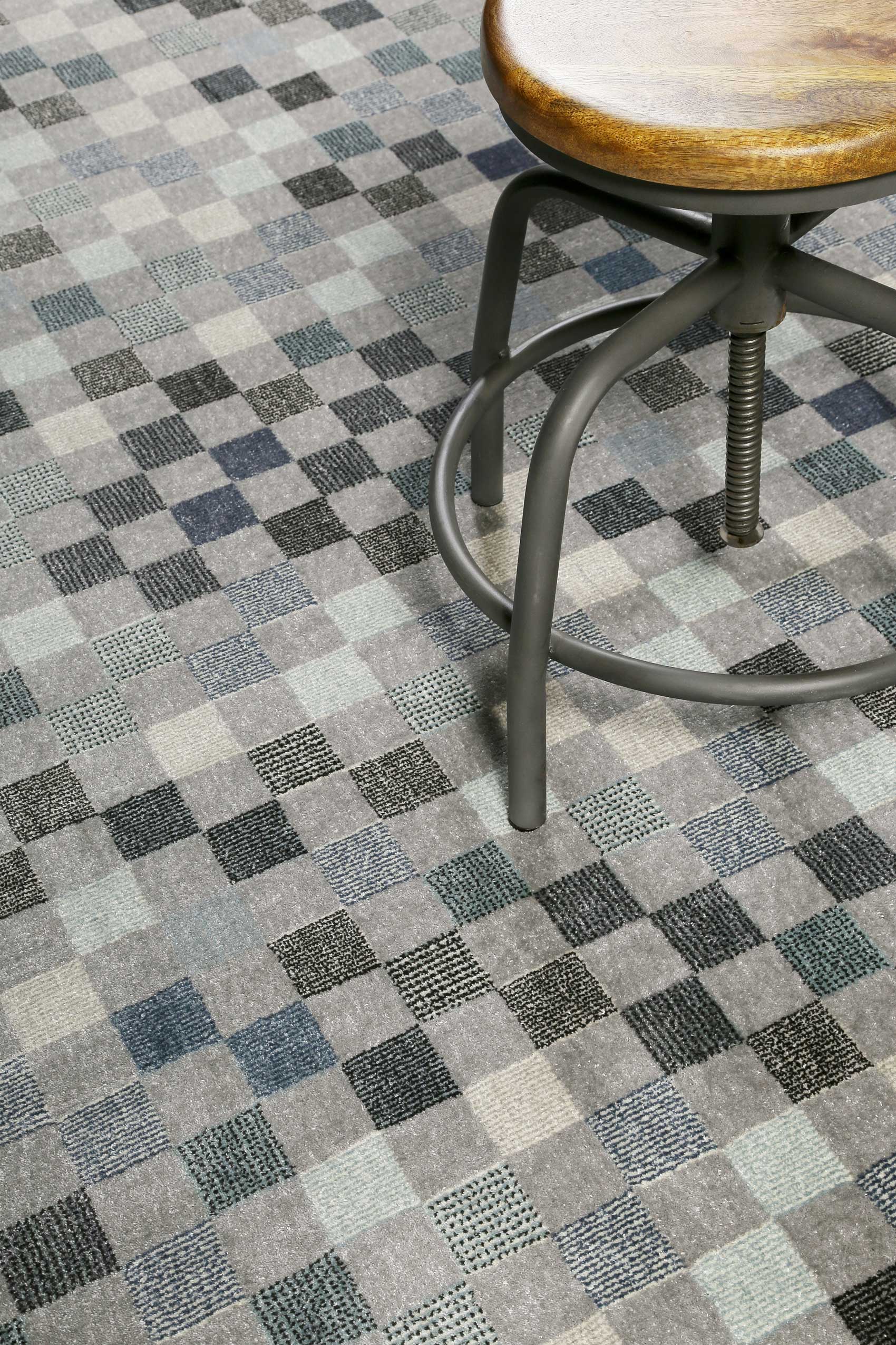 Teppich Grau Kurzflor 