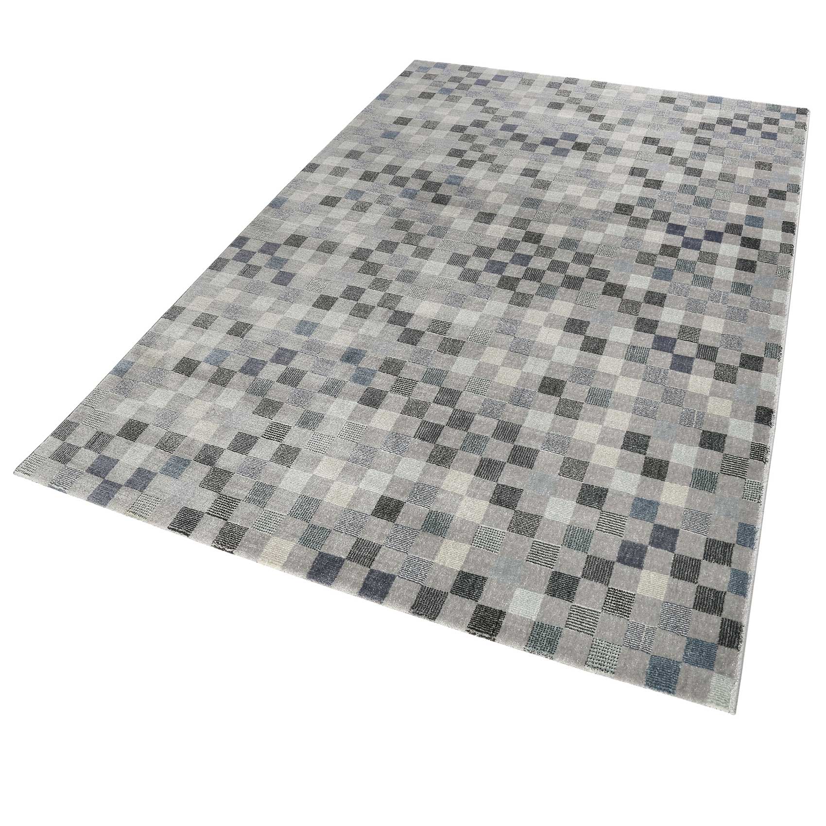 Teppich Grau Kurzflor 